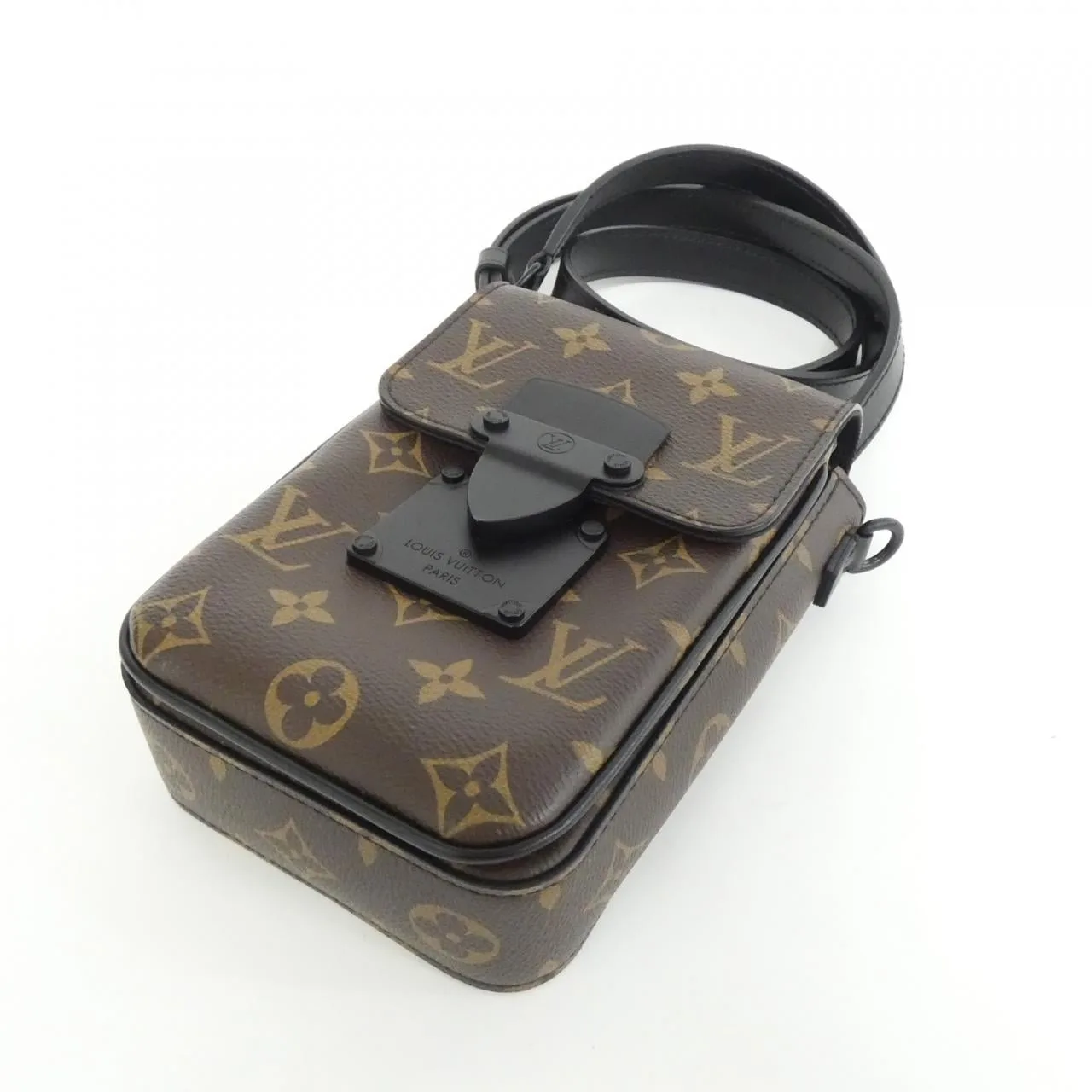 LOUIS VUITTON M81522 Shoulder Monogram 黑色 Monogram 中古品A - 縮圖 3