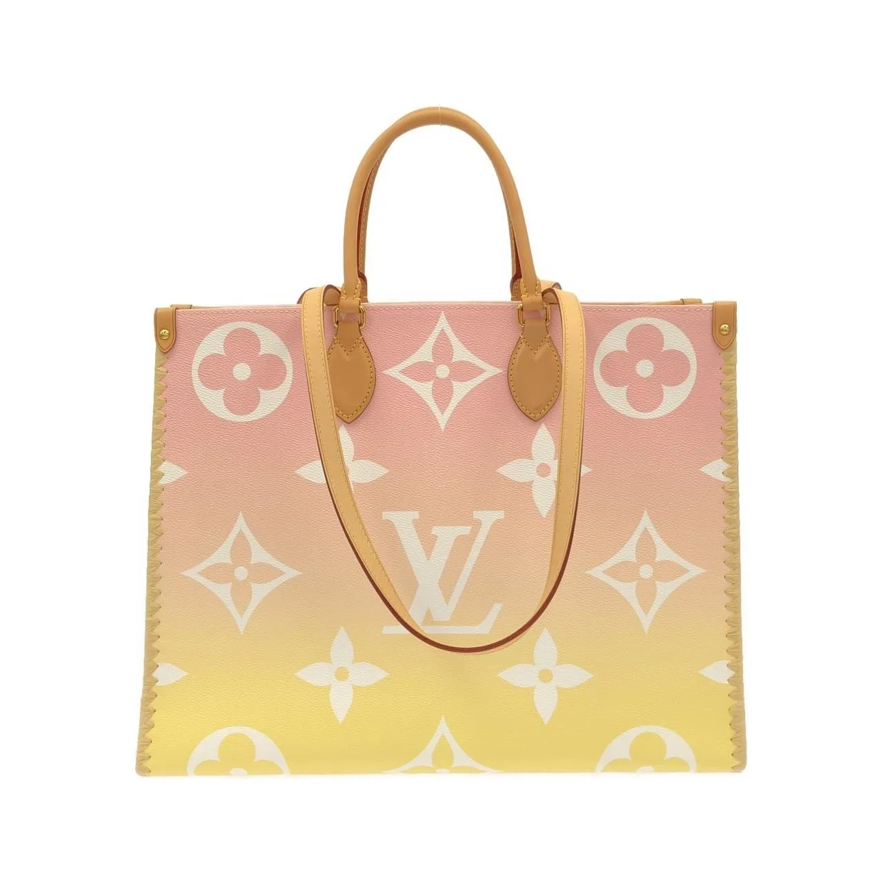 LOUIS VUITTON OnTheGo M57889 Handbag Monogram 粉色 Monogram 中古品A - 縮圖 2