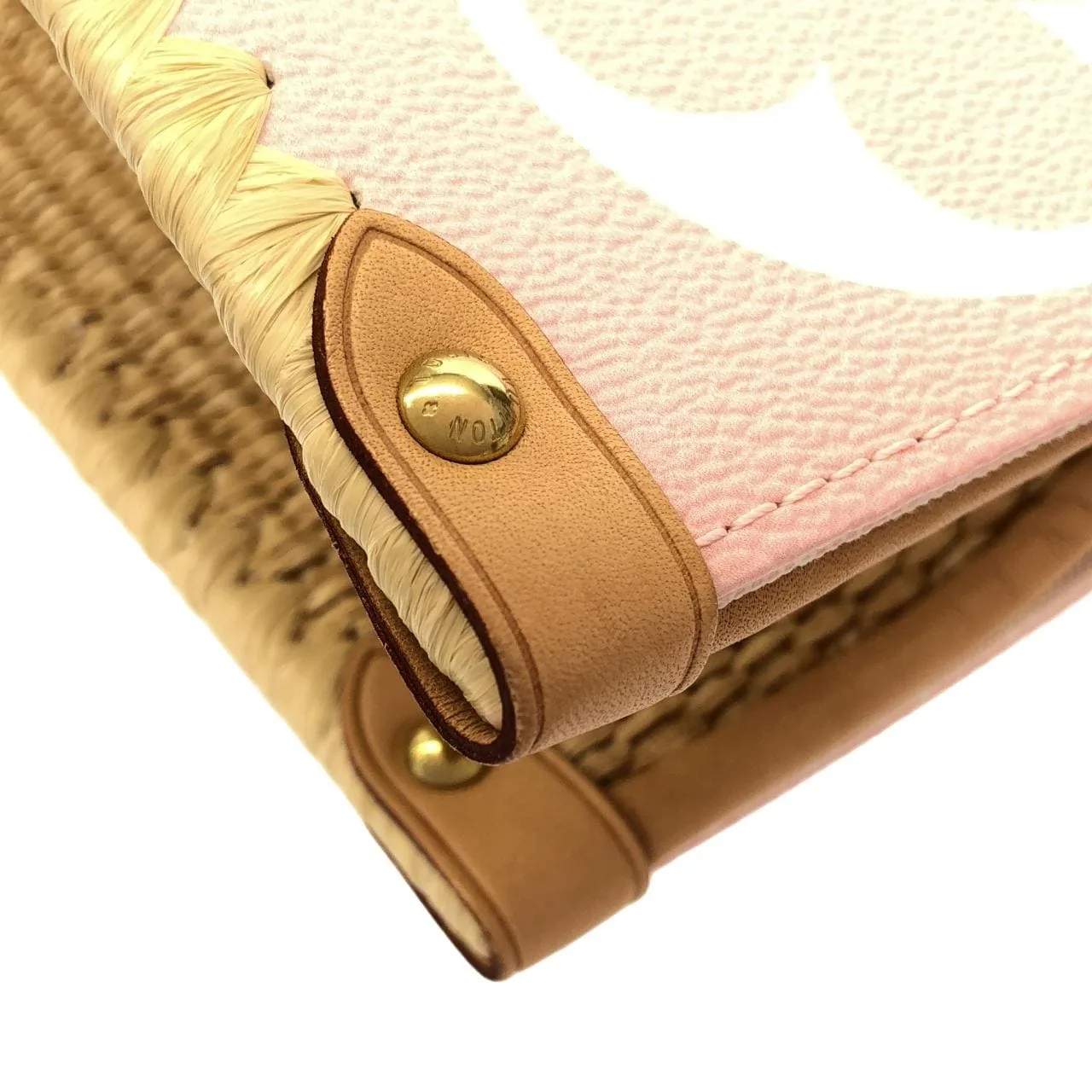 LOUIS VUITTON OnTheGo M57889 Handbag Monogram 粉色 Monogram 中古品A - 縮圖 6