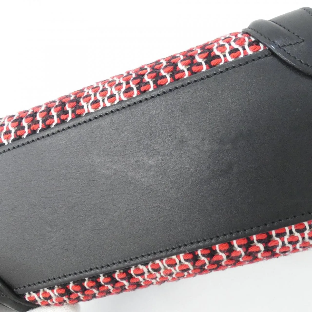 CELINE Luggage Handbag Tweed Black Tweed Rank A - Thumbnail 3