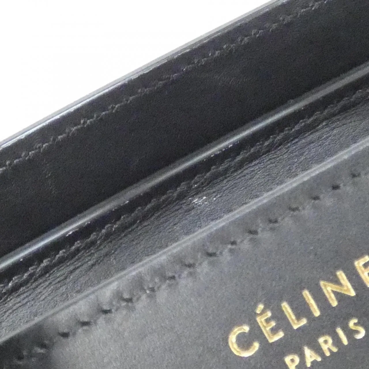 CELINE Luggage Handbag Tweed Black Tweed Rank A - Thumbnail 7