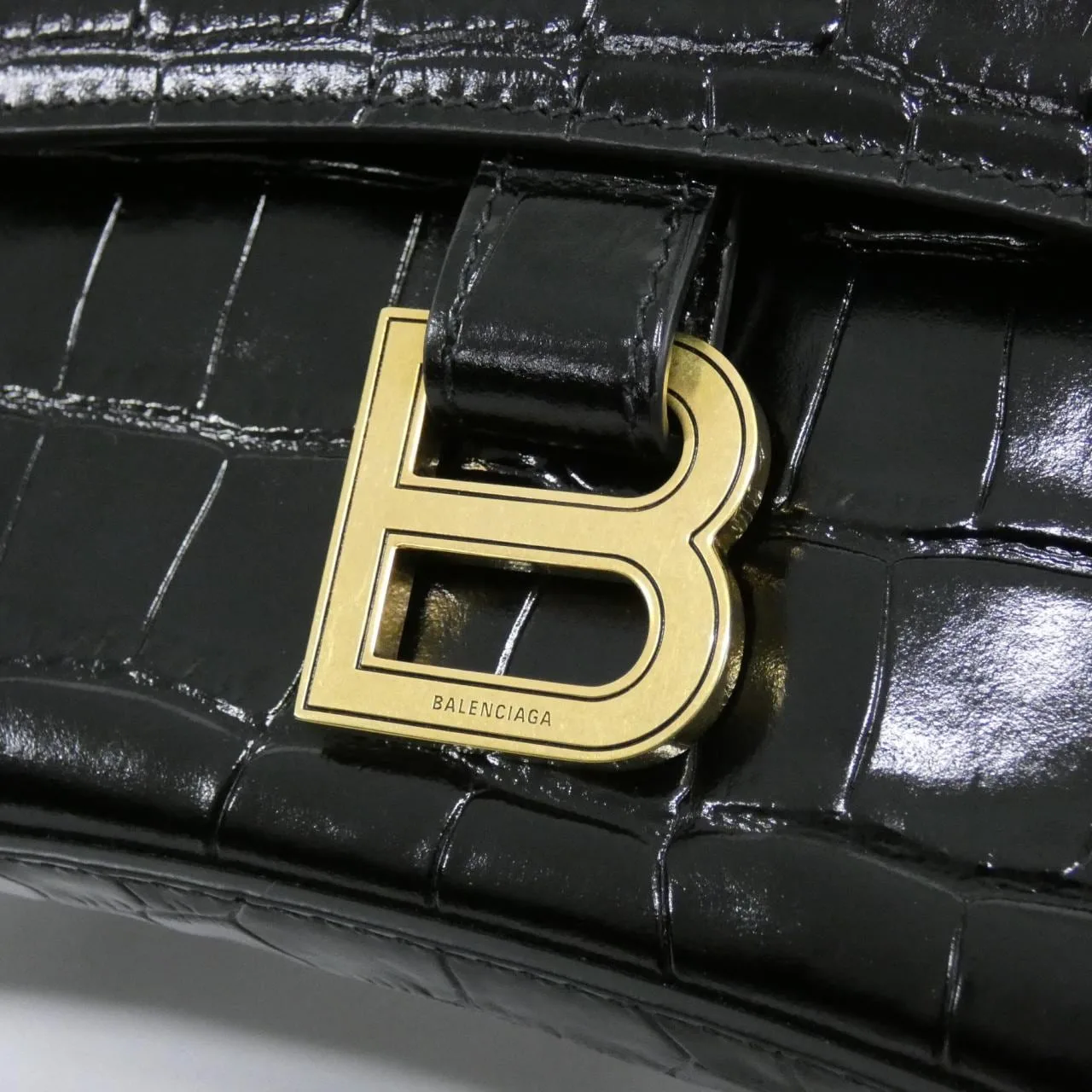 BALENCIAGA Le City 689058 2106F Shoulder 黑色 中古品A - 縮圖 4