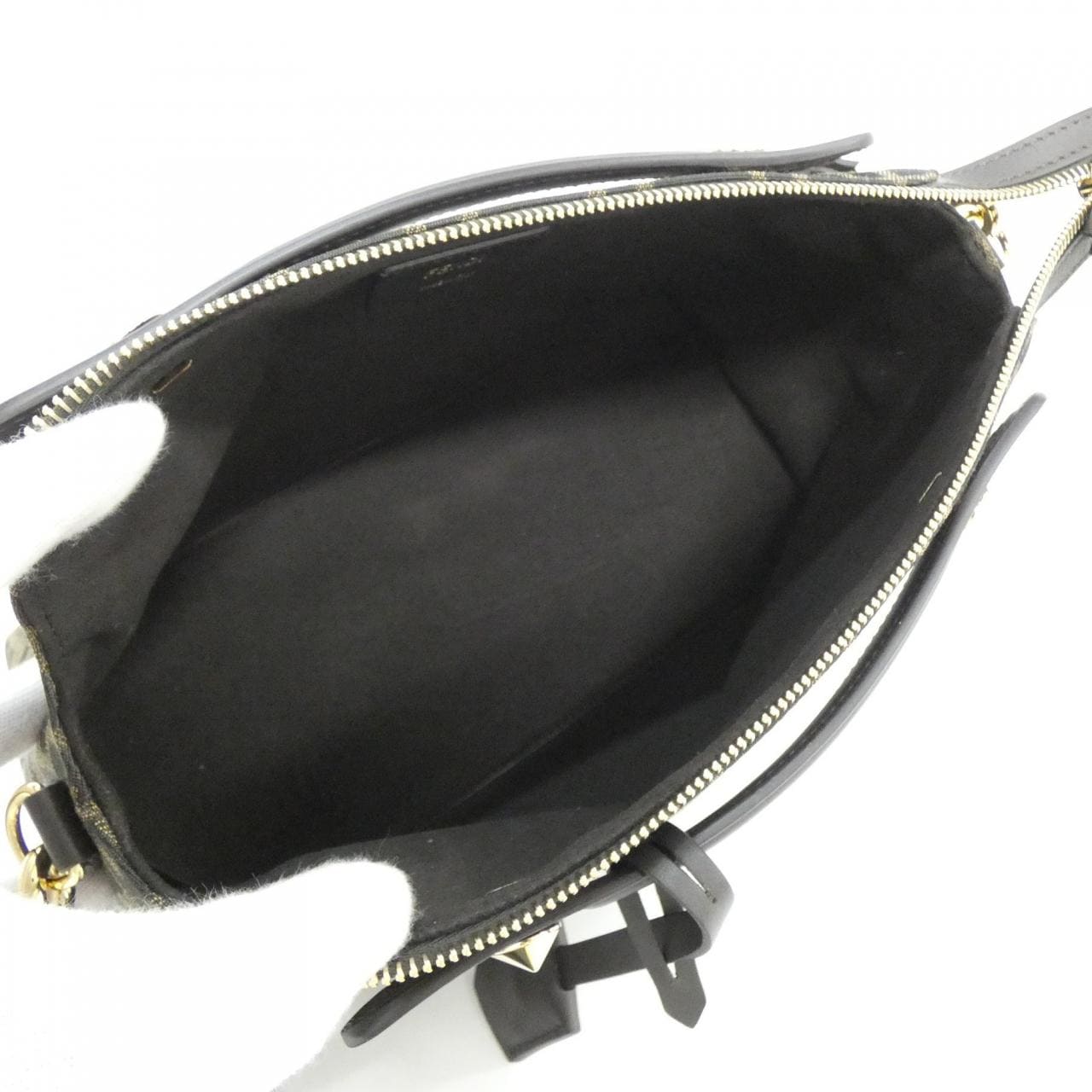 FENDI By The Way 8BL155 AFPM Bag Canvas Black Canvas - Thumbnail 6