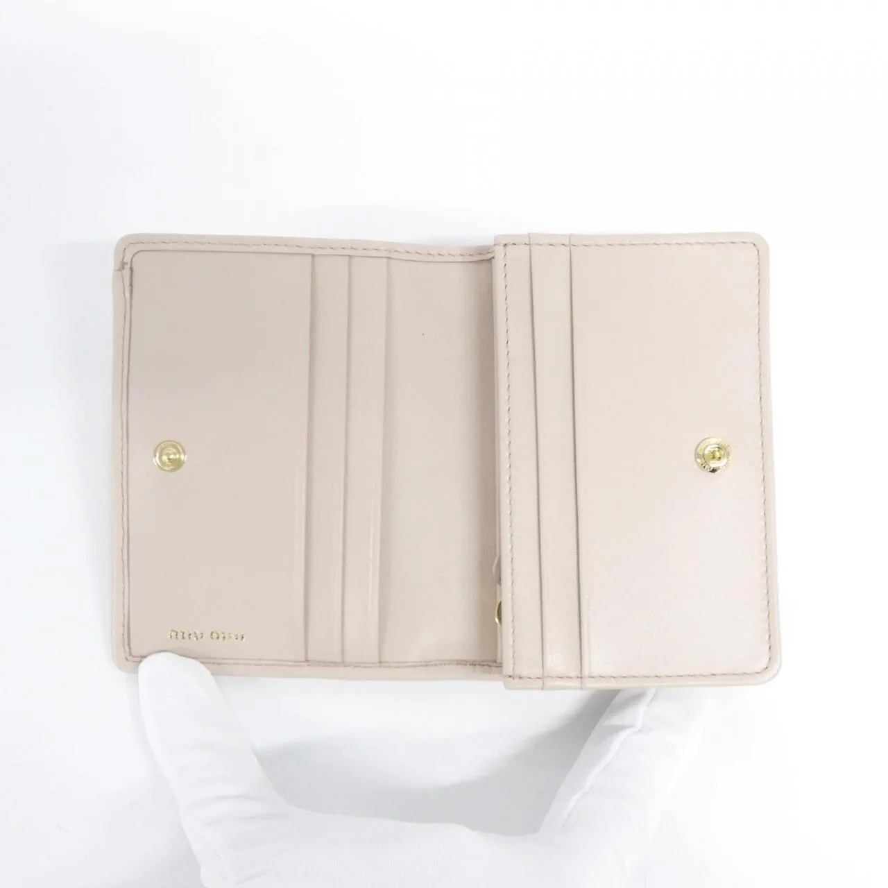 MIU MIU 5MV021 Wallet Black New - Thumbnail 3