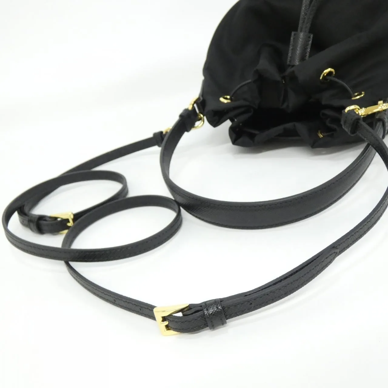 PRADA 1BH038 Handbag 黑色 新品 - 縮圖 5