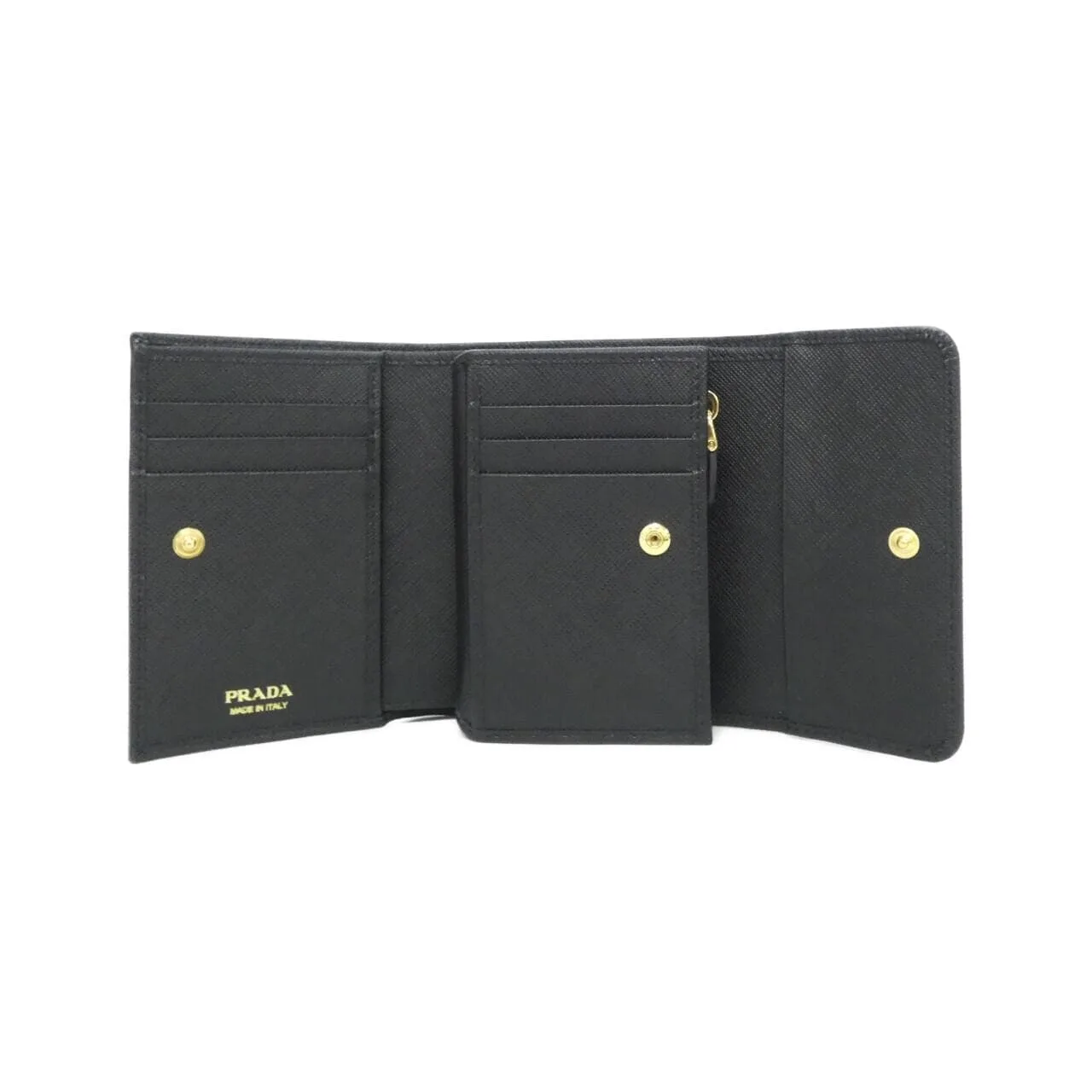 PRADA 1MH025 Wallet Black New - Thumbnail 4