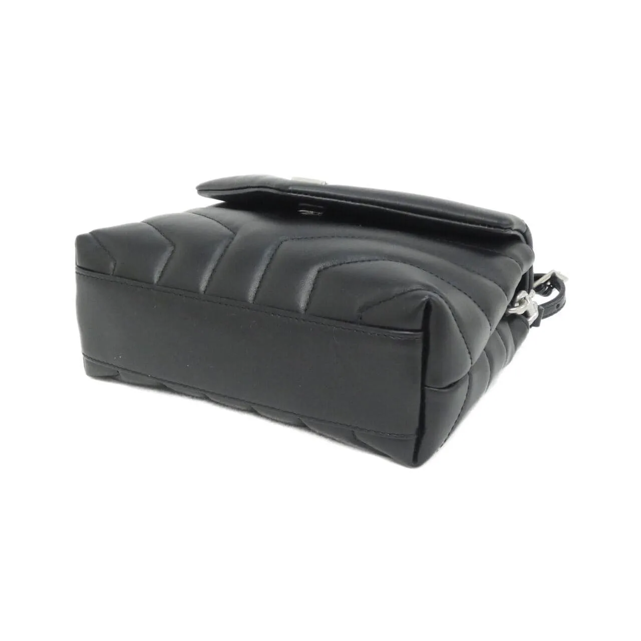 SAINT LAURENT Loulou 678401 DV706 Shoulder 黑色 新品 - 縮圖 3