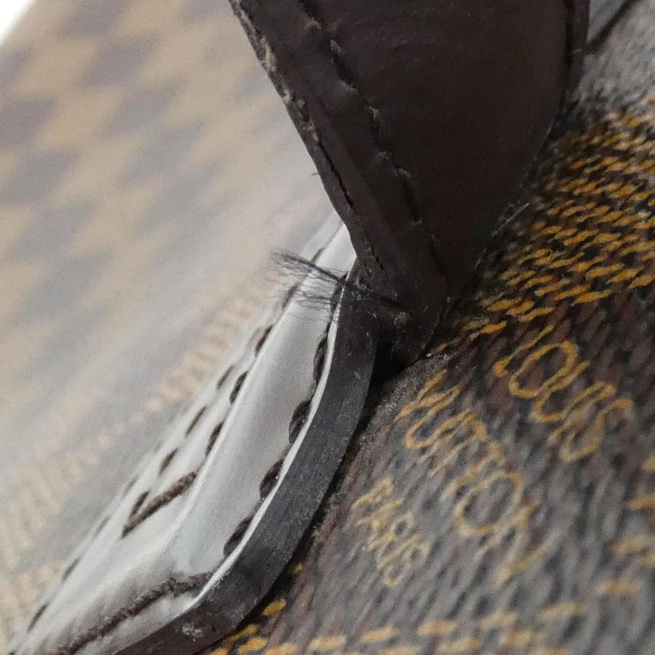 LOUIS VUITTON N51123 Handbag Damier 黑色 Damier 中古品A - 縮圖 7