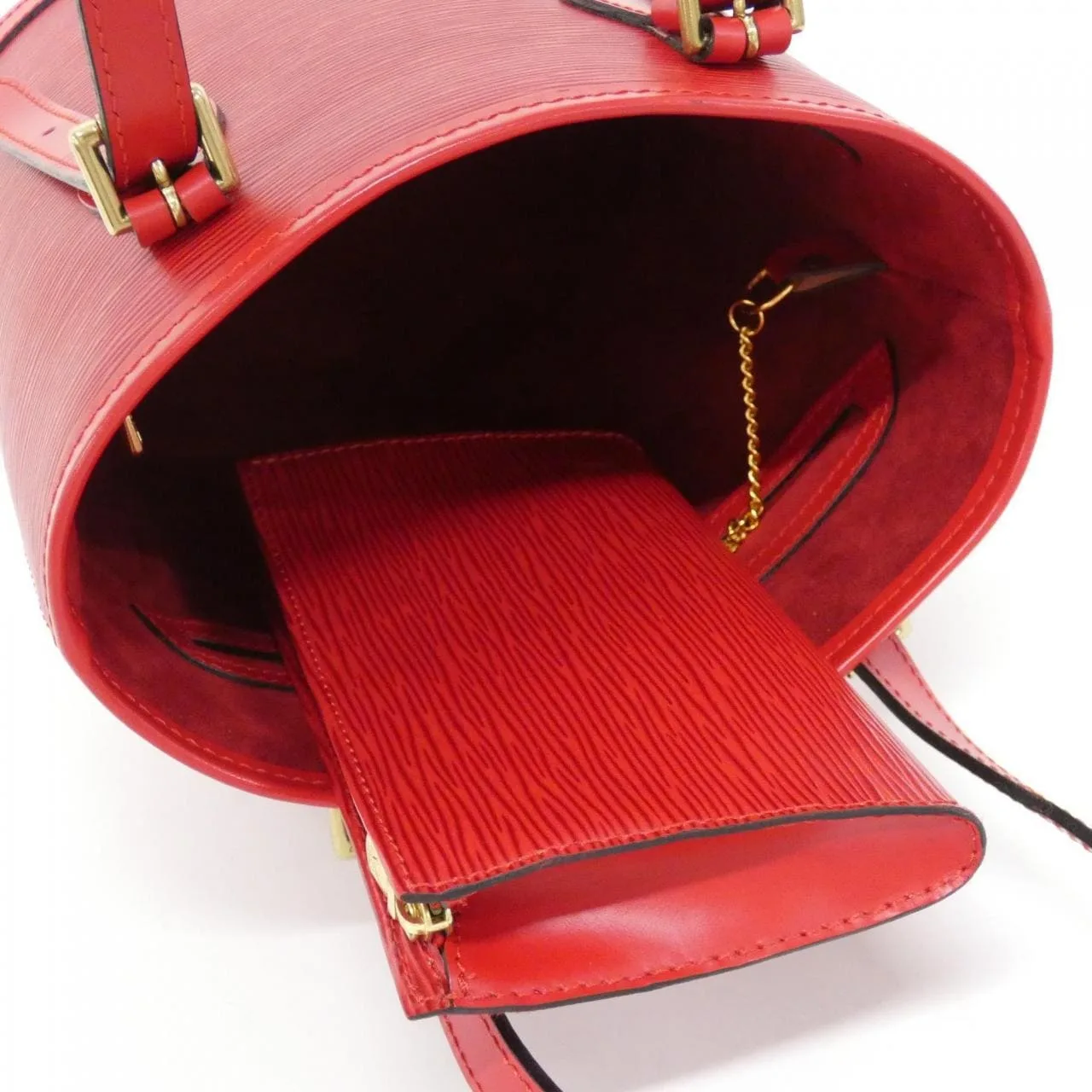 LOUIS VUITTON M58997 Handbag Epi 紅色 Epi 中古品A - 縮圖 7