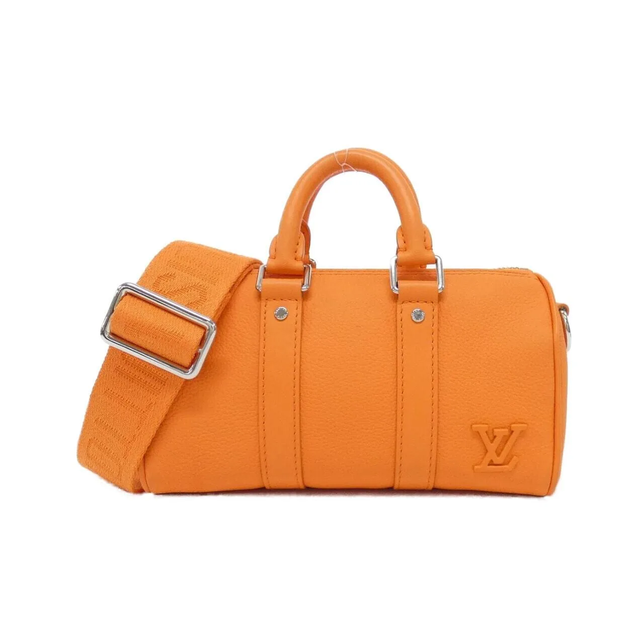 LOUIS VUITTON Keepall M81004 Boston Lambskin Orange