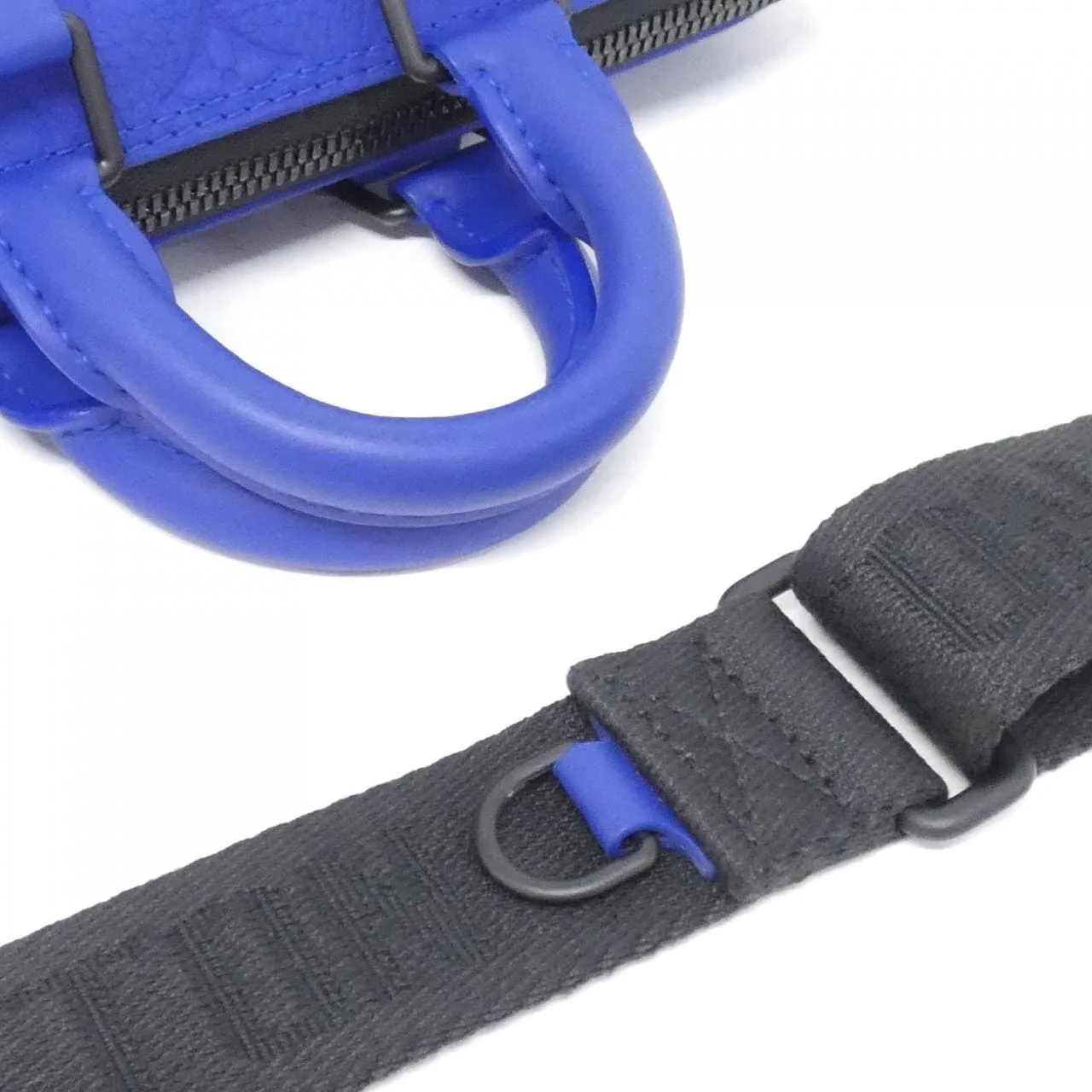 LOUIS VUITTON Keepall M23129 Boston Monogram 藍色 Monogram 中古品A - 縮圖 4