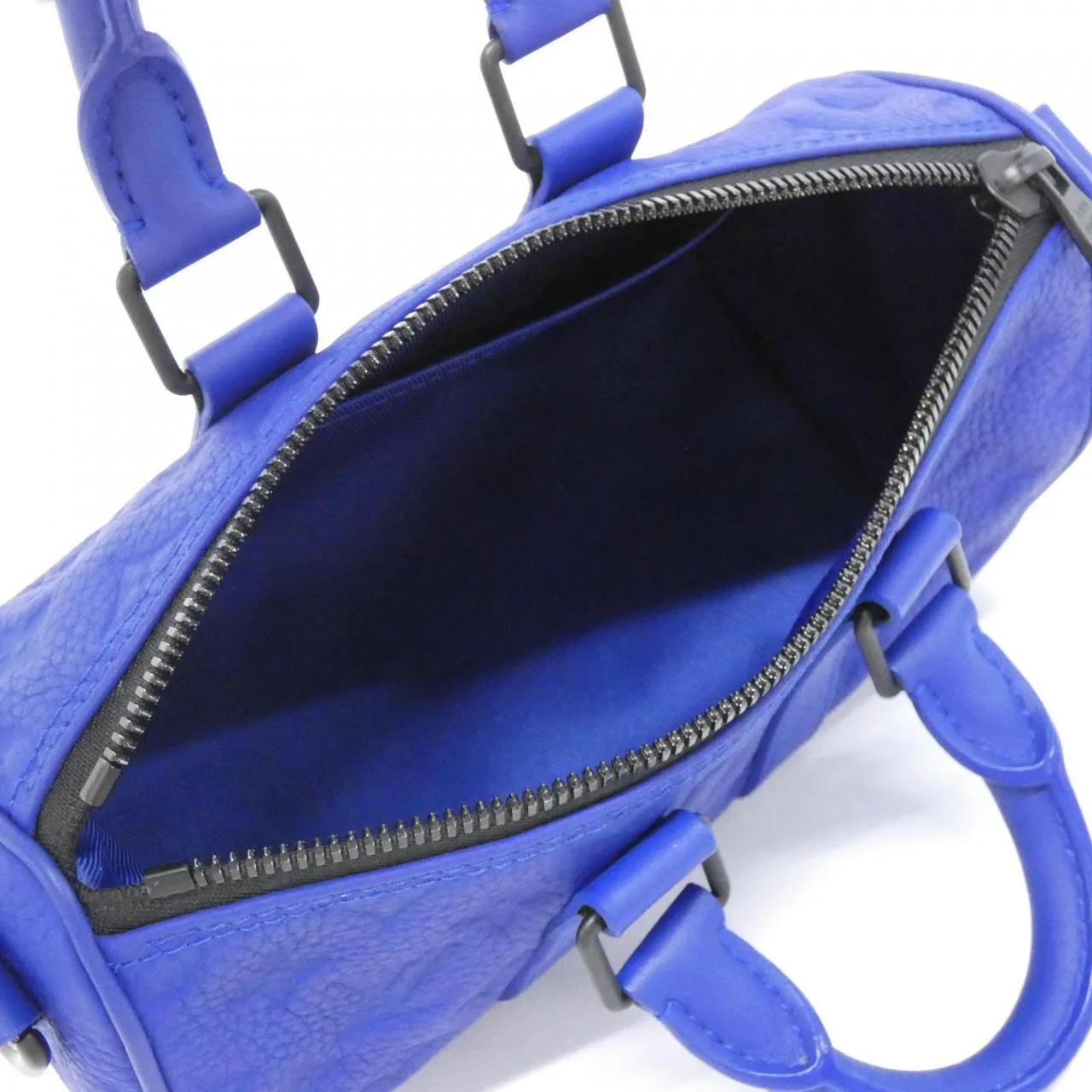 LOUIS VUITTON Keepall M23129 Boston Monogram 藍色 Monogram 中古品A - 縮圖 6