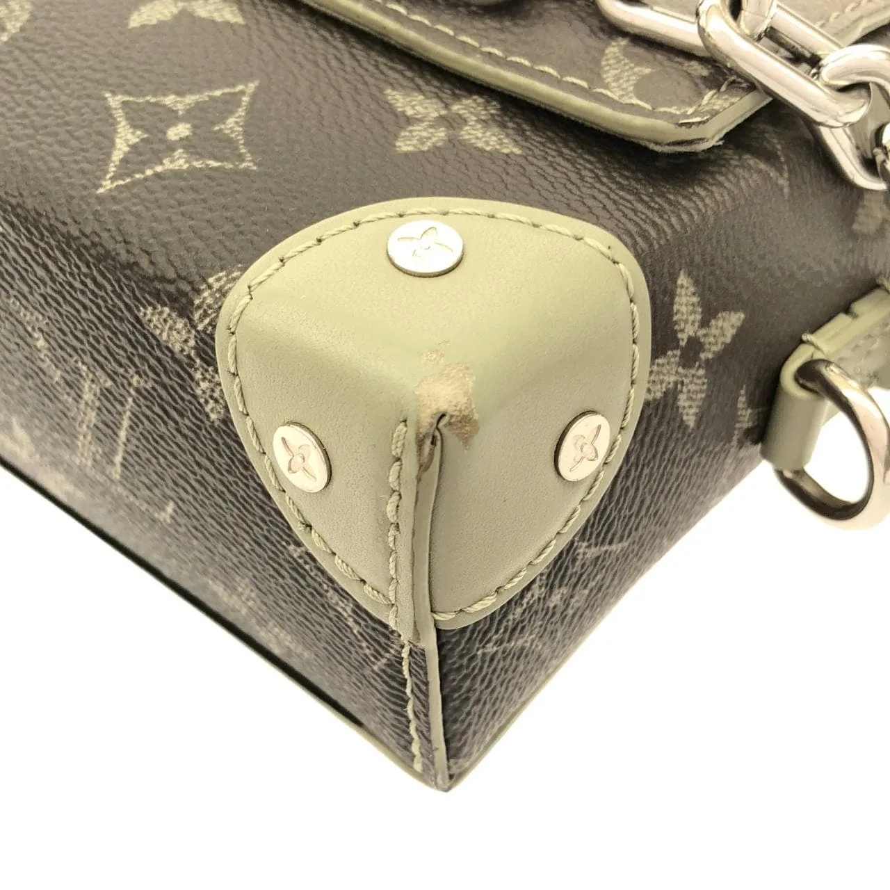 LOUIS VUITTON Steamer M11543 Shoulder Monogram 銀色 Monogram 中古品B - 縮圖 3