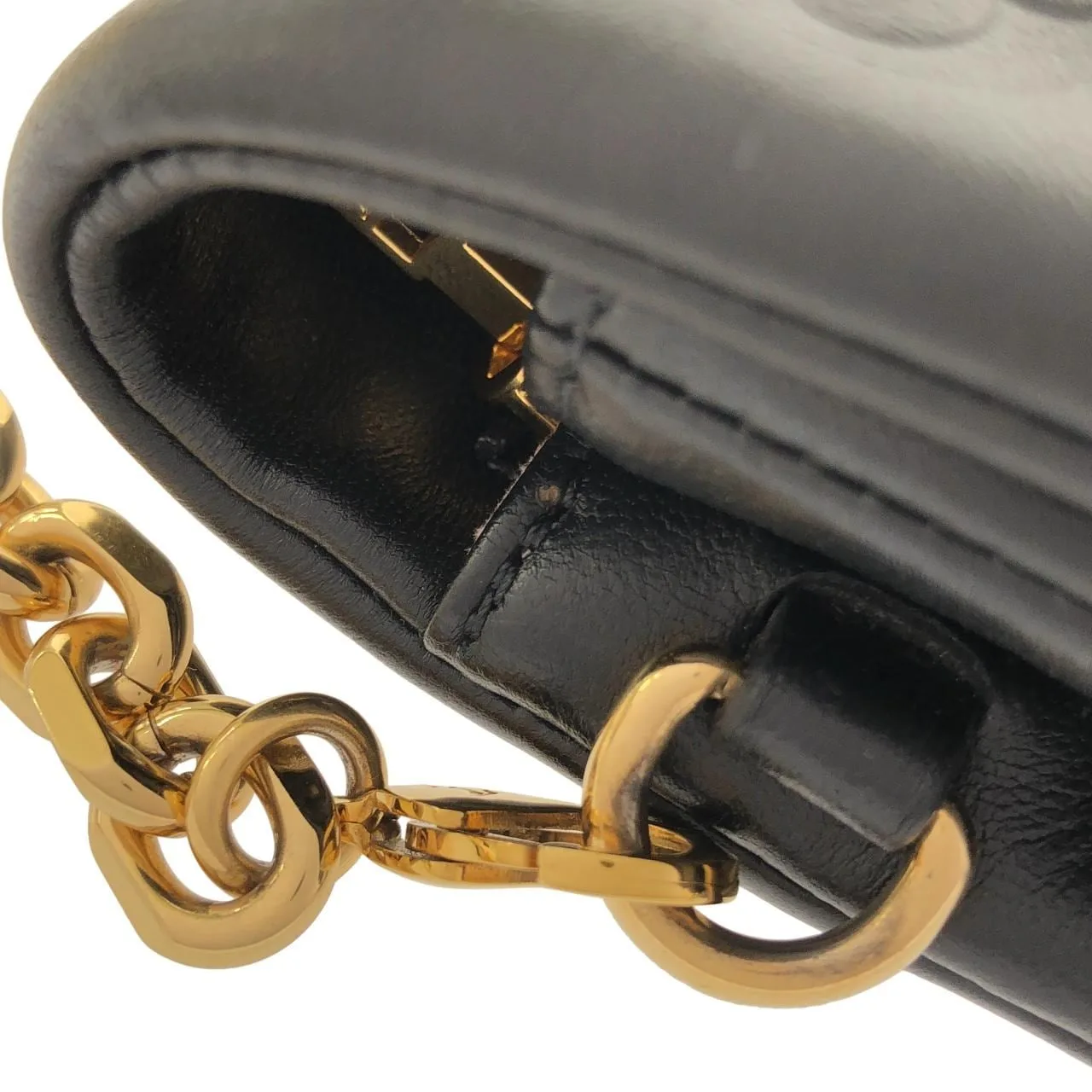 LOUIS VUITTON Pochette M80742 Shoulder Lambskin Black Lambskin Rank A - Thumbnail 4