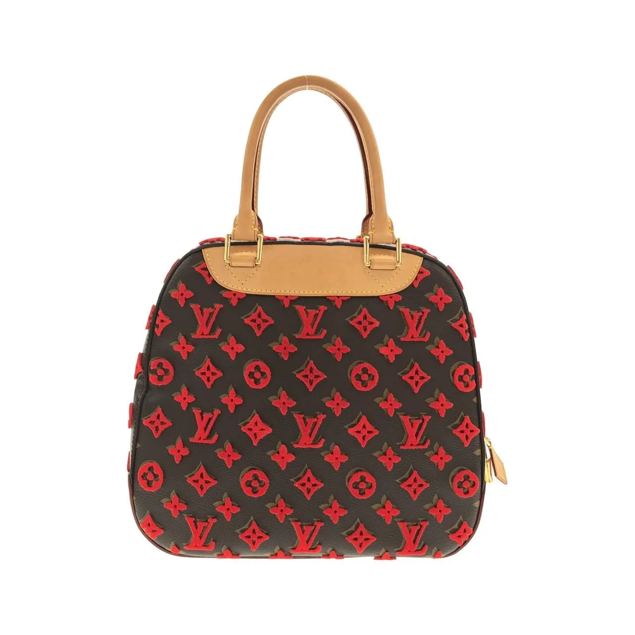 LOUIS VUITTON M40922 手提包 Monogram Rouge Monogram 中古品A - 縮圖 2