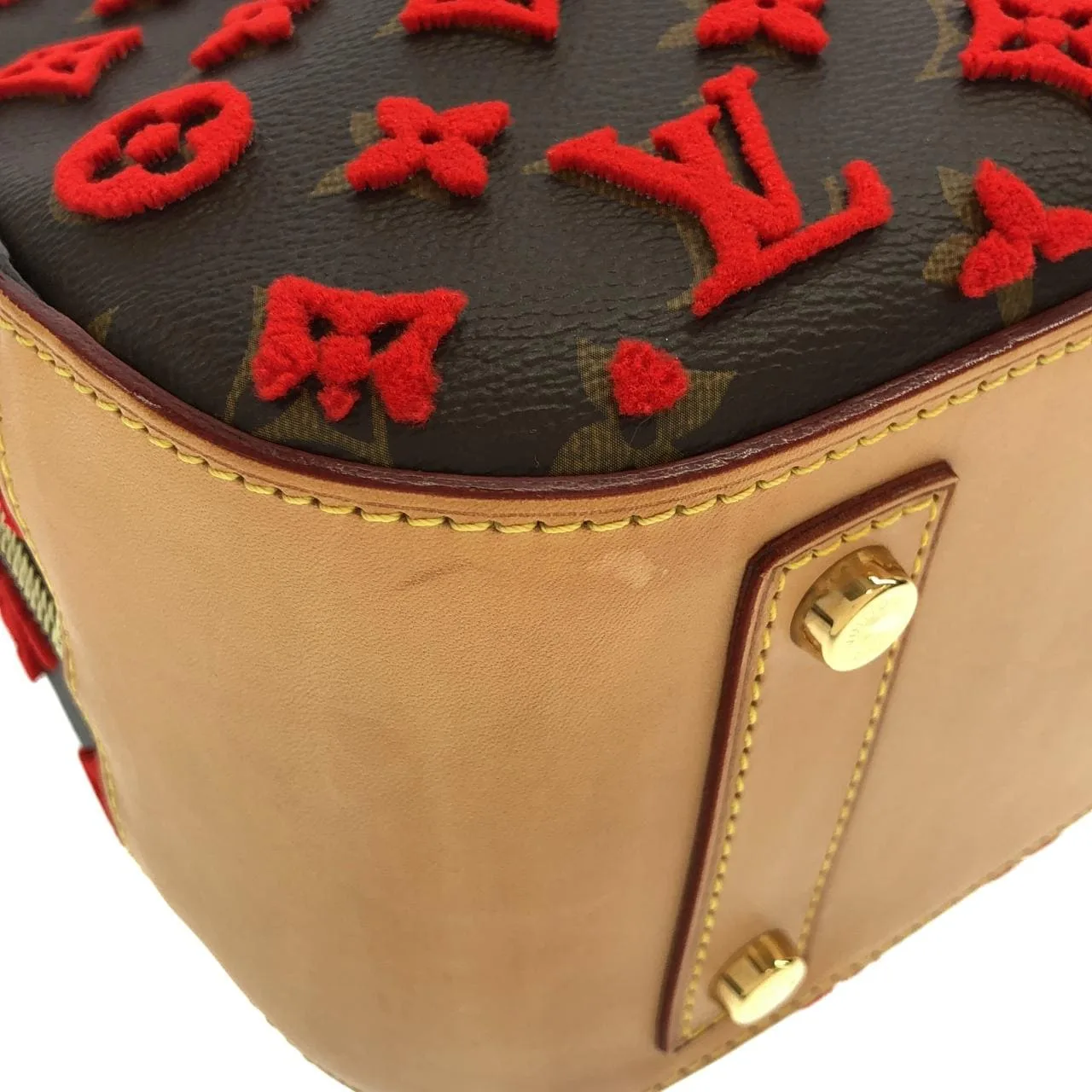 LOUIS VUITTON M40922 手提包 Monogram Rouge Monogram 中古品A - 縮圖 3
