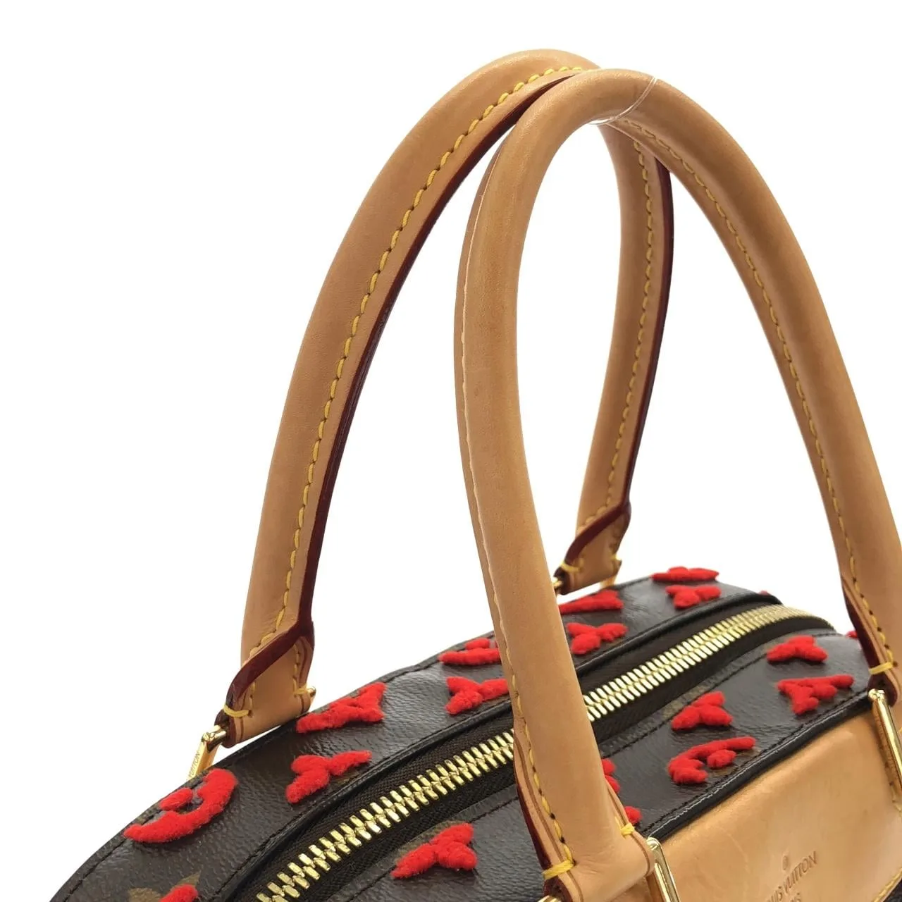 LOUIS VUITTON M40922 手提包 Monogram Rouge Monogram 中古品A - 縮圖 6