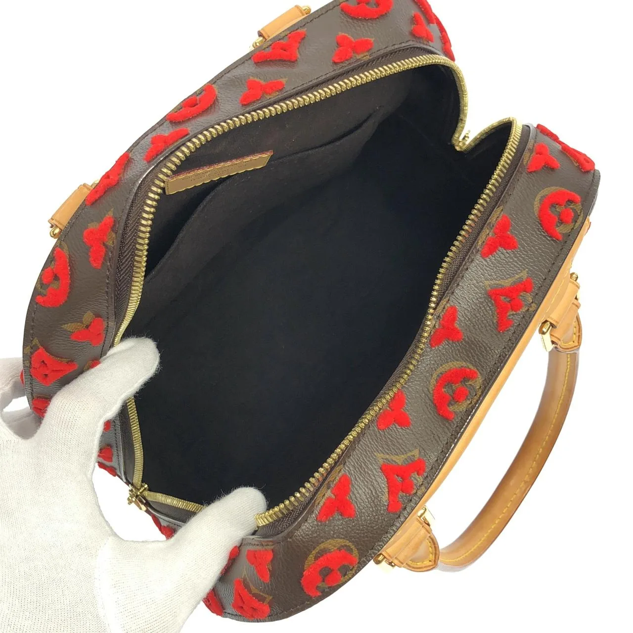 LOUIS VUITTON M40922 手提包 Monogram Rouge Monogram 中古品A - 縮圖 7