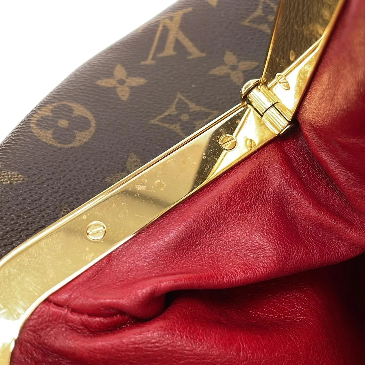 LOUIS VUITTON M95580 手提包 Monogram 酒紅色 Monogram 中古品A - 縮圖 10