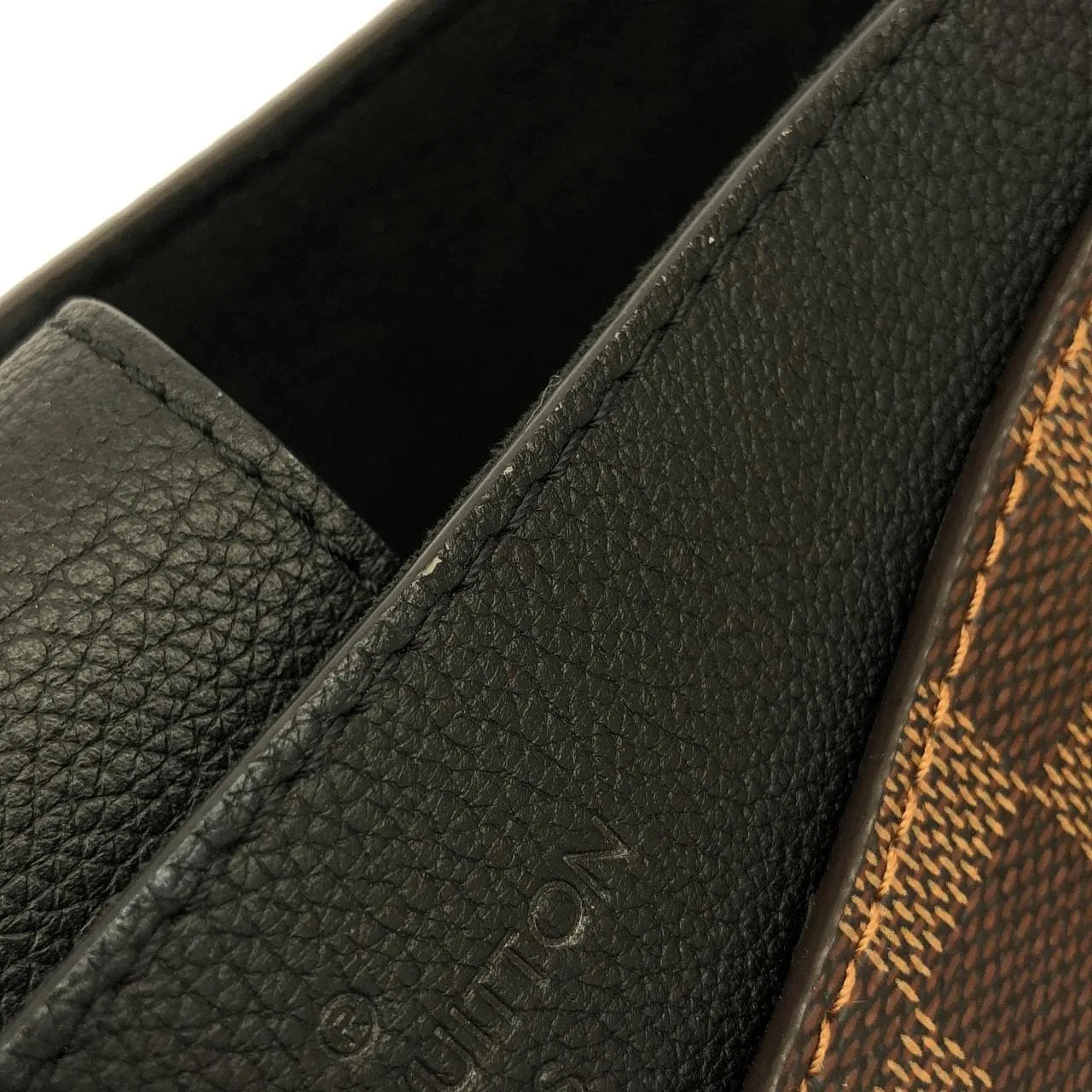 LOUIS VUITTON N40050 Handbag Damier 黑色 Damier 中古品A - 縮圖 4