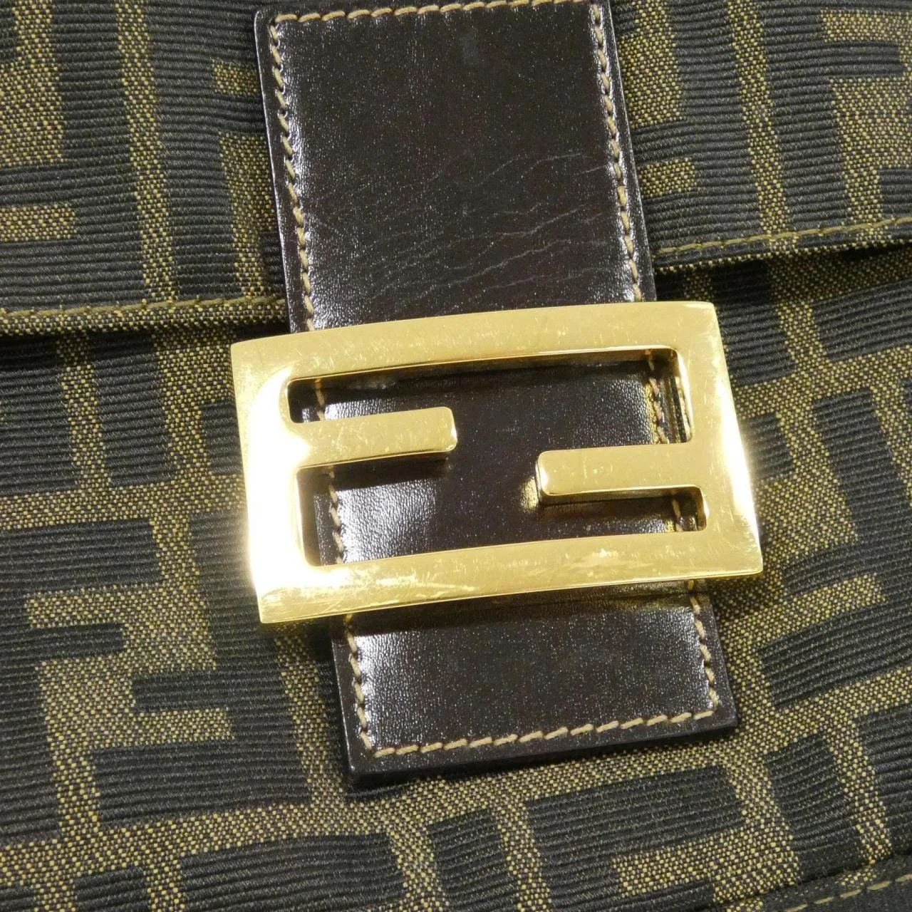 FENDI Baguette 26325 Shoulder Canvas Black Canvas - Thumbnail 4