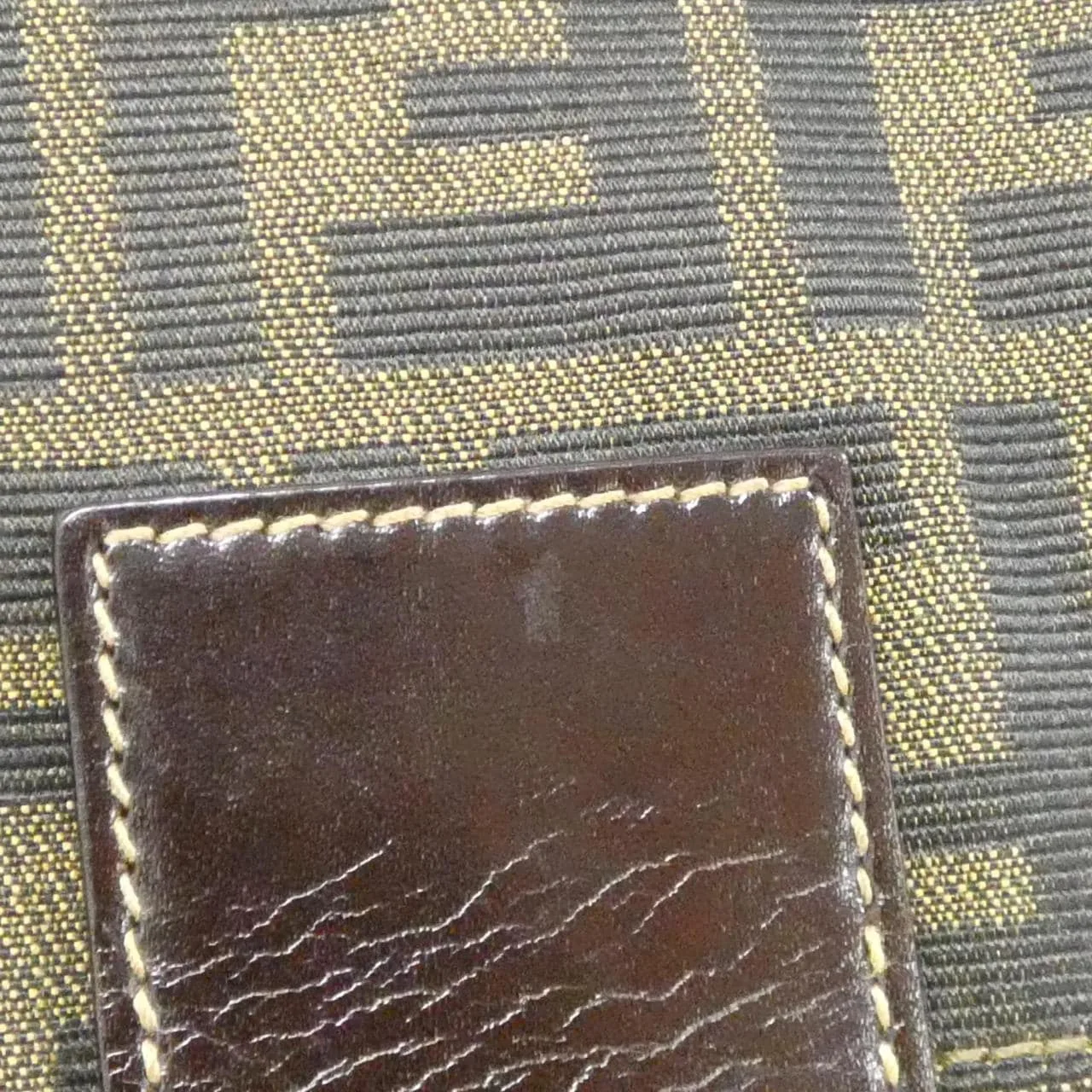 FENDI Baguette 26325 Shoulder Canvas Black Canvas - Thumbnail 5