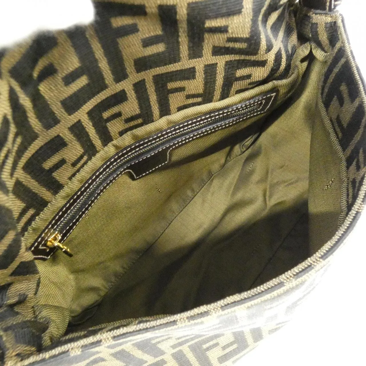 FENDI Baguette 26325 Shoulder Canvas Black Canvas - Thumbnail 8