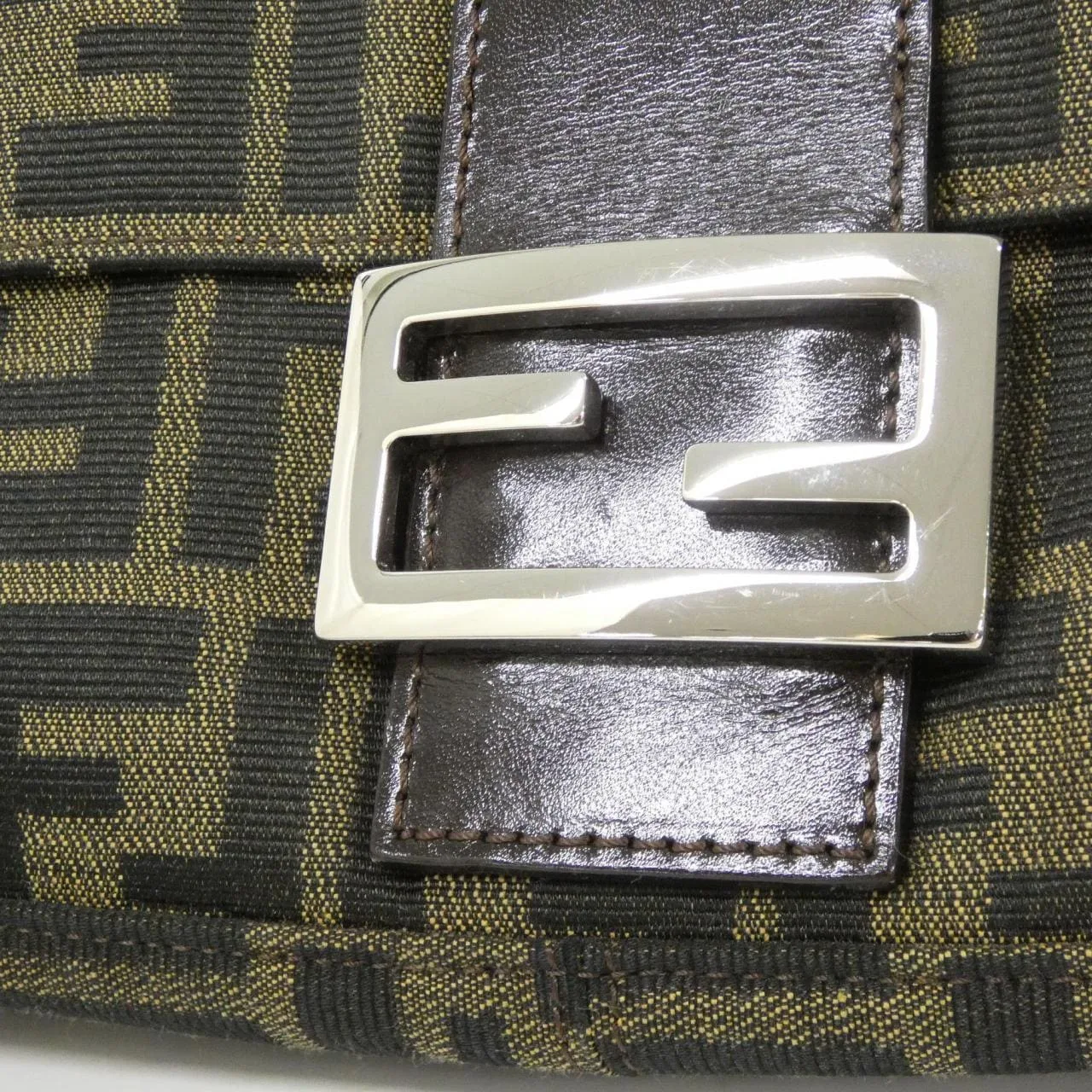 FENDI Baguette 26325 Shoulder Canvas Black Canvas - Thumbnail 4