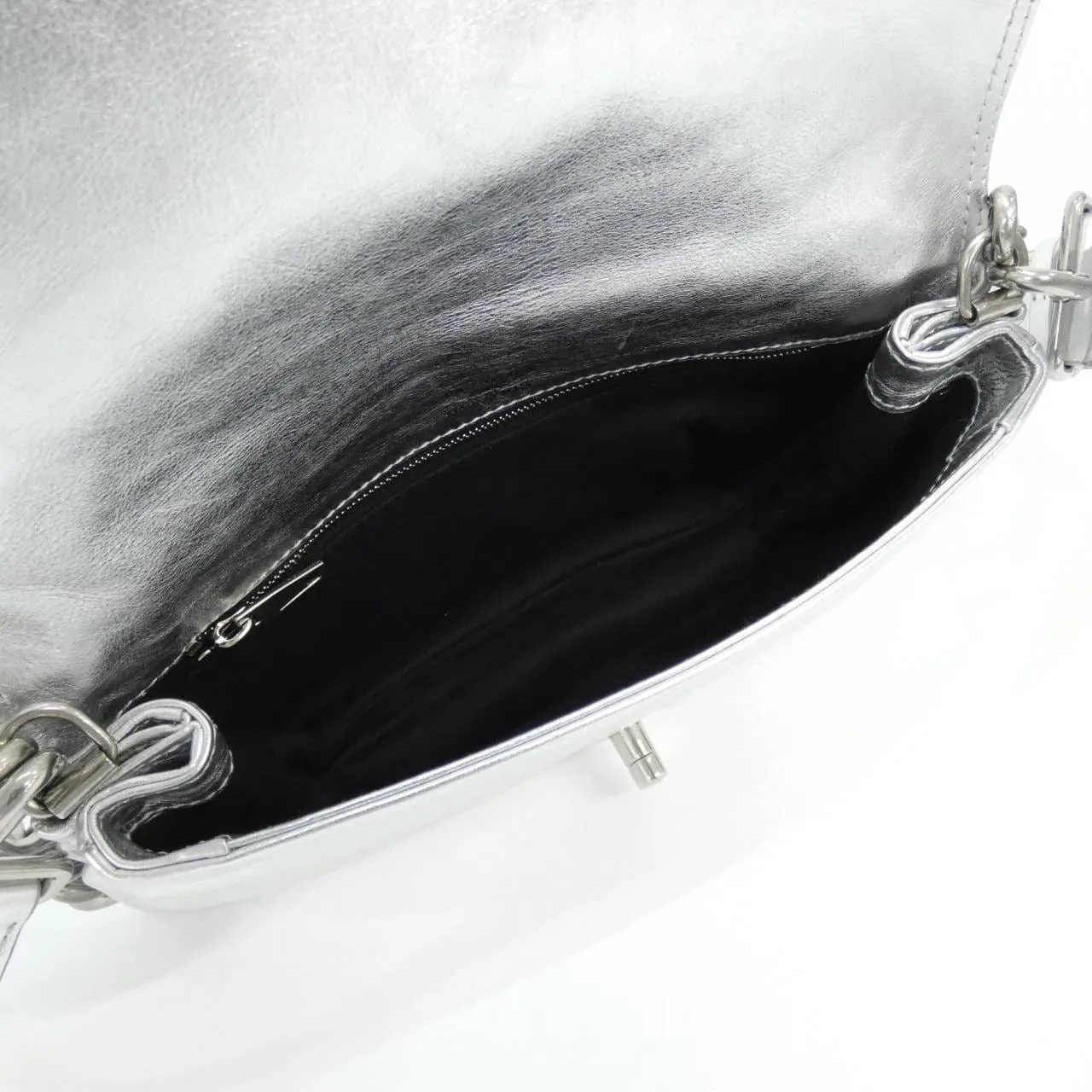 BALENCIAGA Hourglass 748598 2AA1Q Shoulder Black Rank A - Thumbnail 7