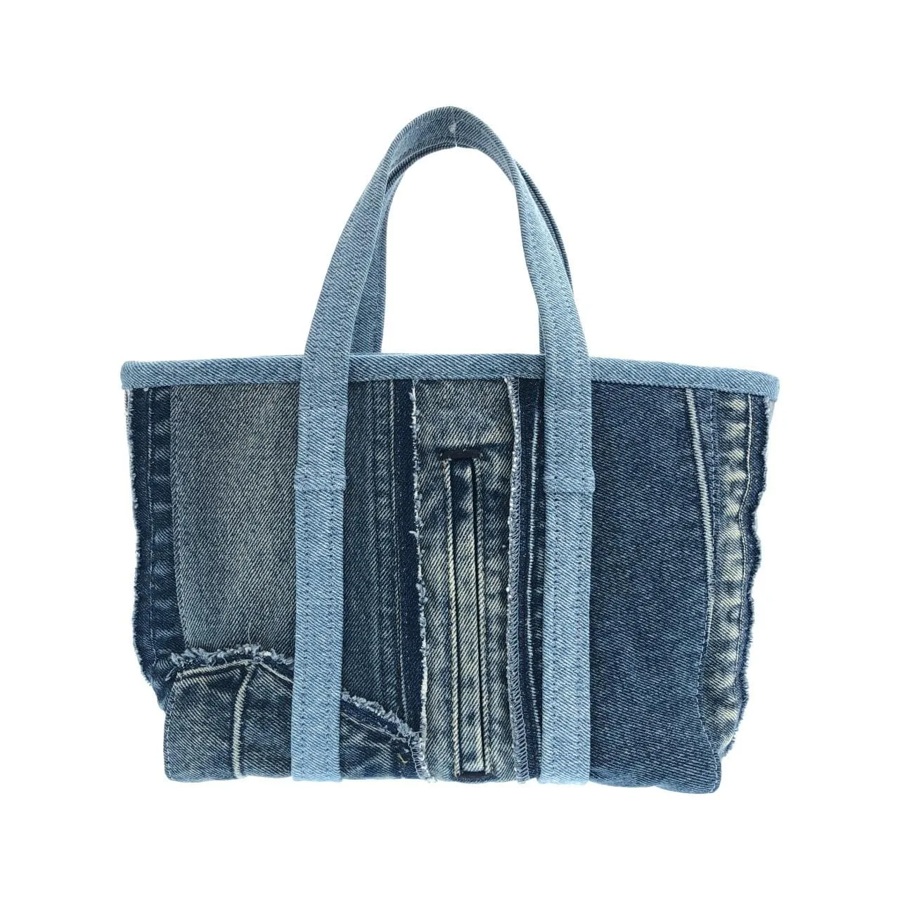 BALENCIAGA Le Cagole 671404 210BT Handbag Canvas 藍色 帆布 中古品A - 縮圖 2