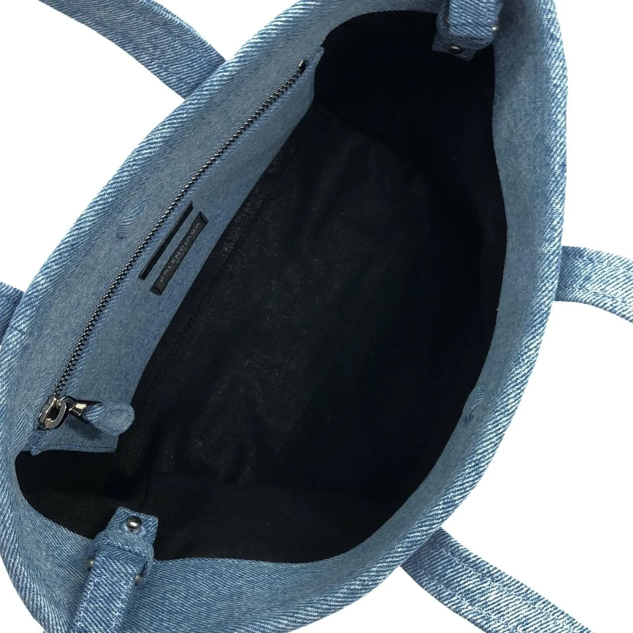 BALENCIAGA Le Cagole 671404 210BT Handbag Canvas 藍色 帆布 中古品A - 縮圖 7