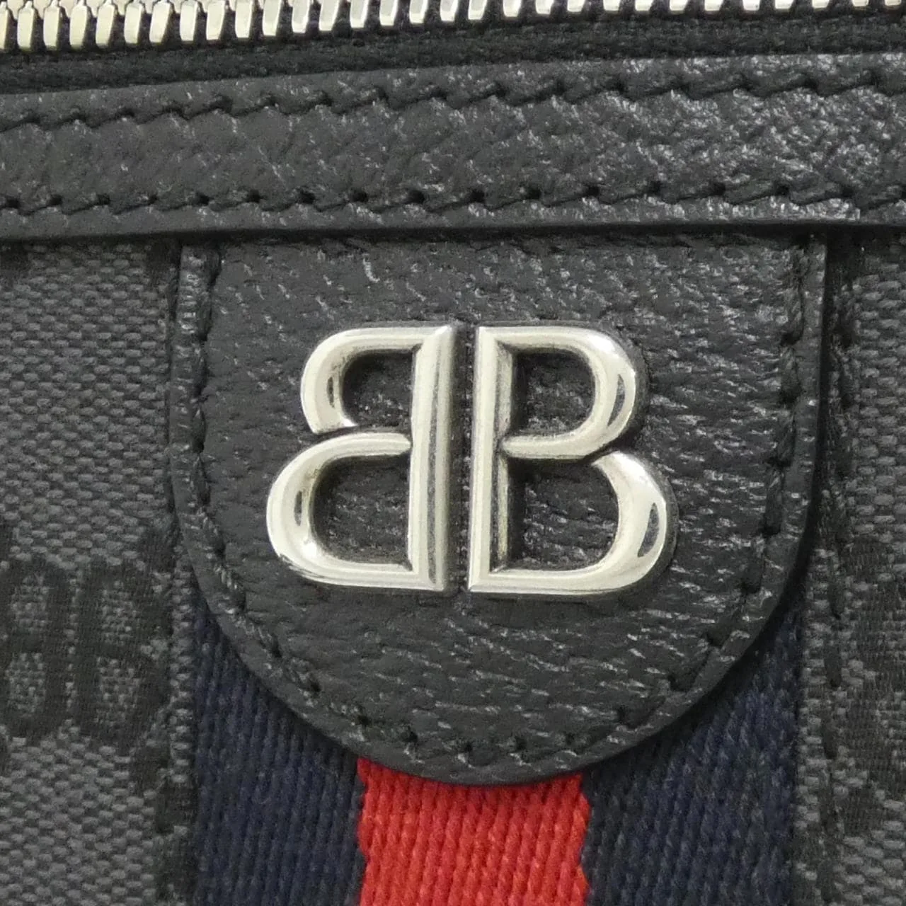 BALENCIAGA 680129 2103X Shoulder Canvas Black Canvas Rank A - Thumbnail 4