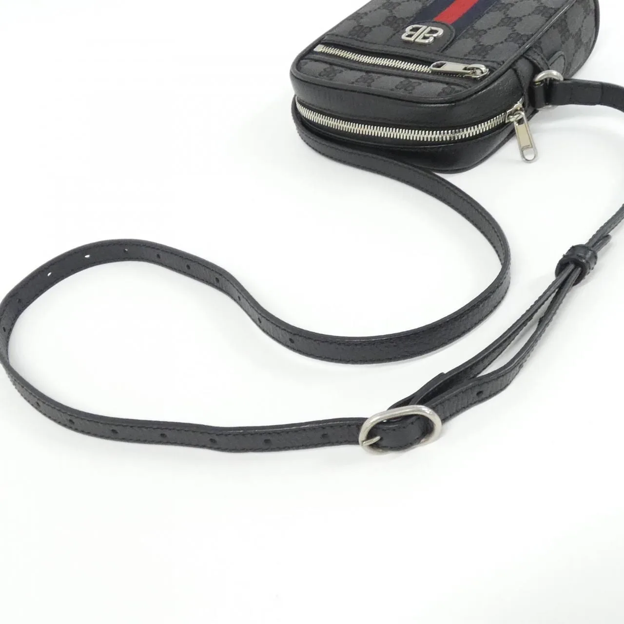 BALENCIAGA 680129 2103X Shoulder Canvas Black Canvas Rank A - Thumbnail 7