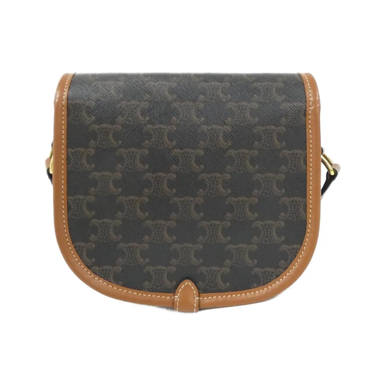 CELINE Triomphe 191502BZJ Shoulder Canvas 黑色 帆布 中古品A - 縮圖 2