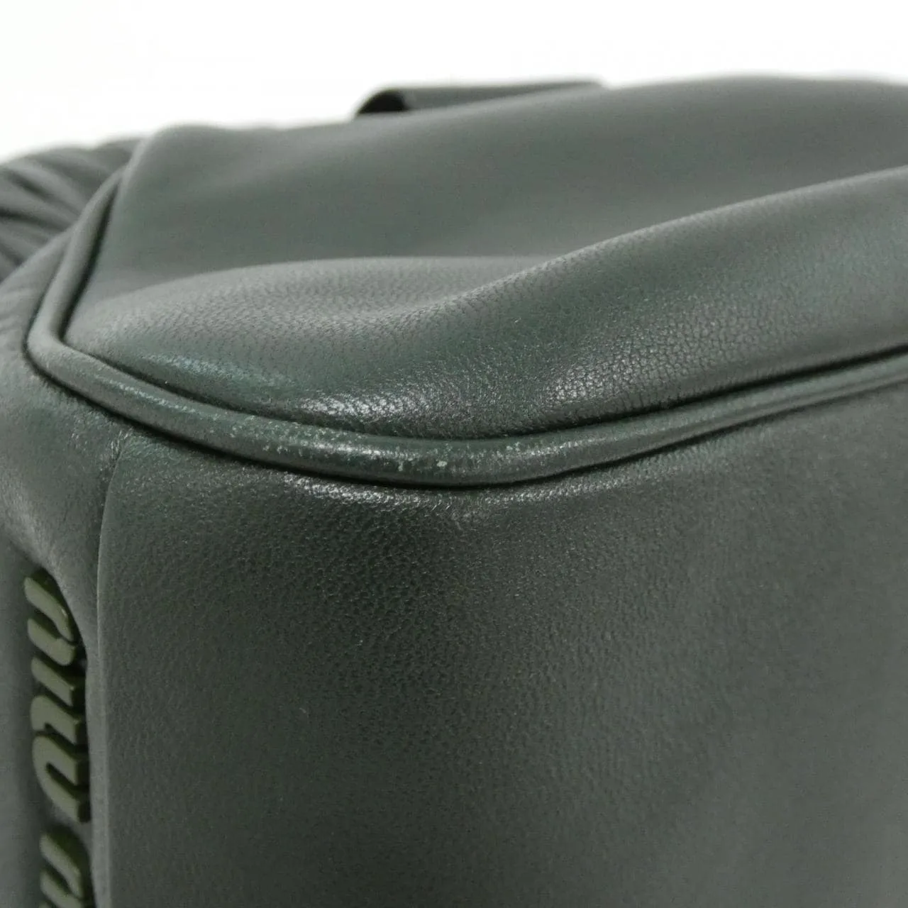 MIU MIU 5BF110 Shoulder 黑色 中古品A - 縮圖 2