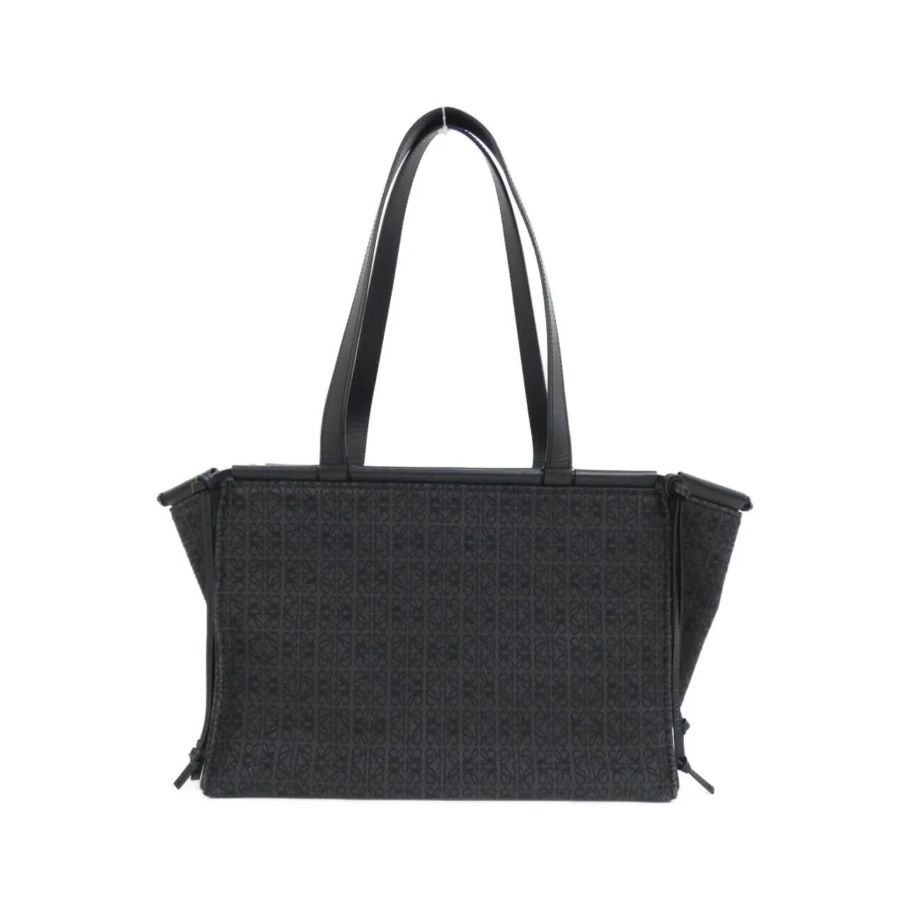 LOEWE A612A93X25 Tote Canvas 黑色 帆布 中古品A - 縮圖 2