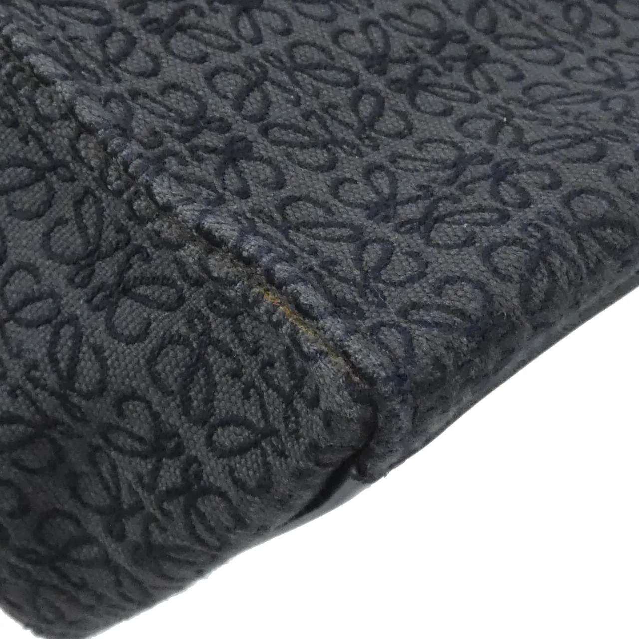 LOEWE A612A93X25 Tote Canvas 黑色 帆布 中古品A - 縮圖 3