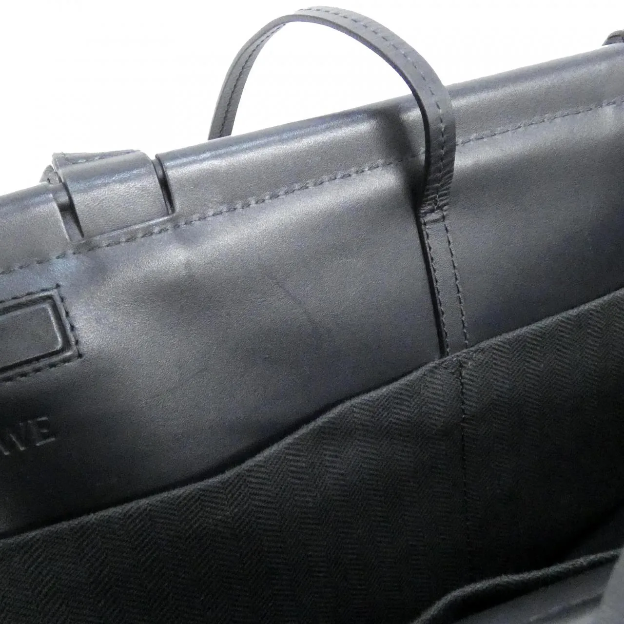 LOEWE A612A93X25 Tote Canvas 黑色 帆布 中古品A - 縮圖 8