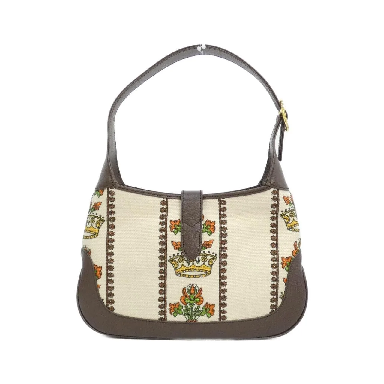 GUCCI Jackie 636706 Shoulder Canvas 棕色 帆布 中古品A - 縮圖 2