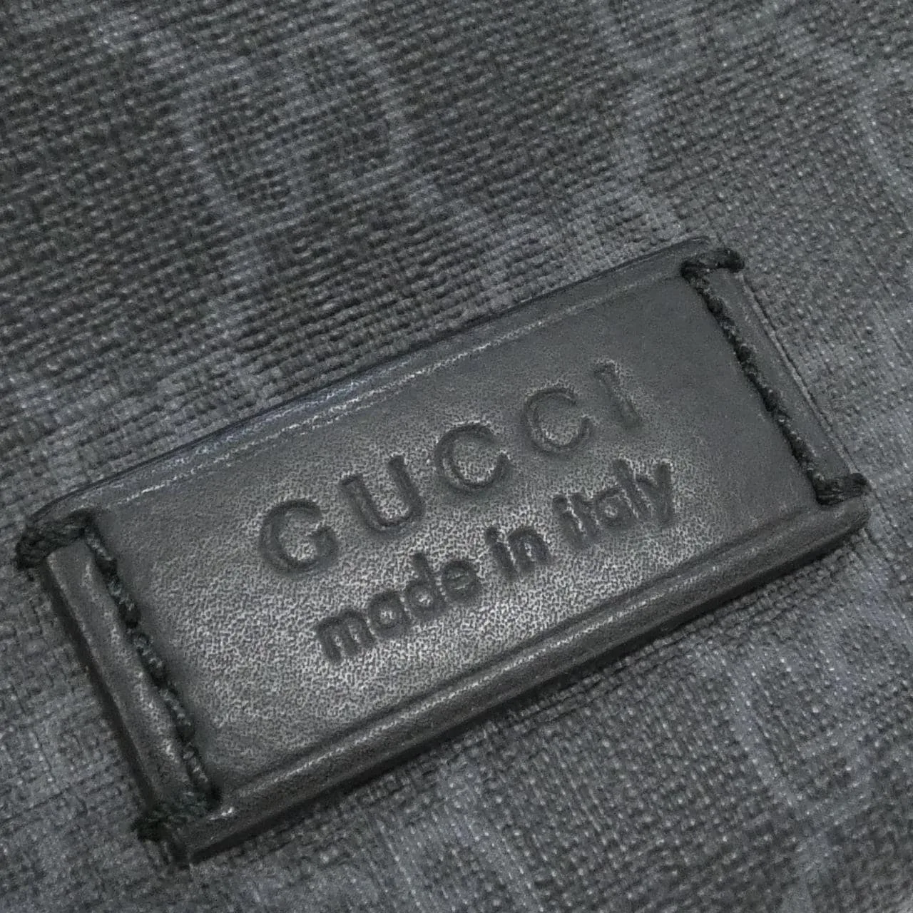 GUCCI 474293 K9RRN Belt Canvas 黑色 帆布 中古品A - 縮圖 4