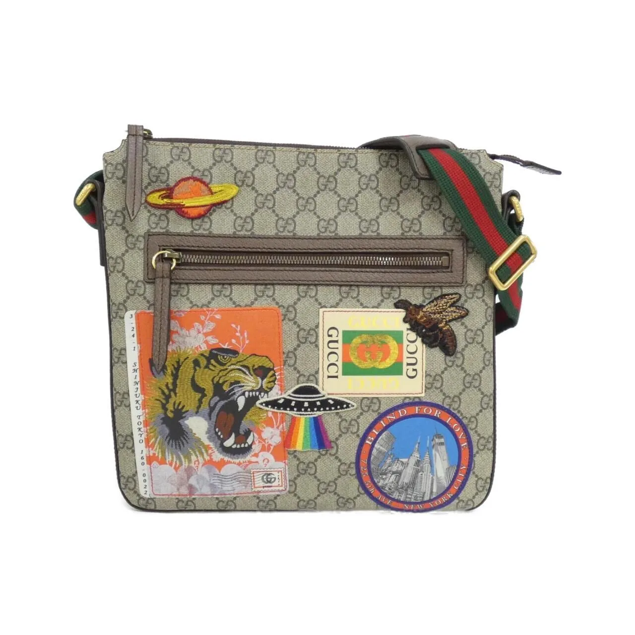 GUCCI 406408 K9RNT Shoulder Canvas