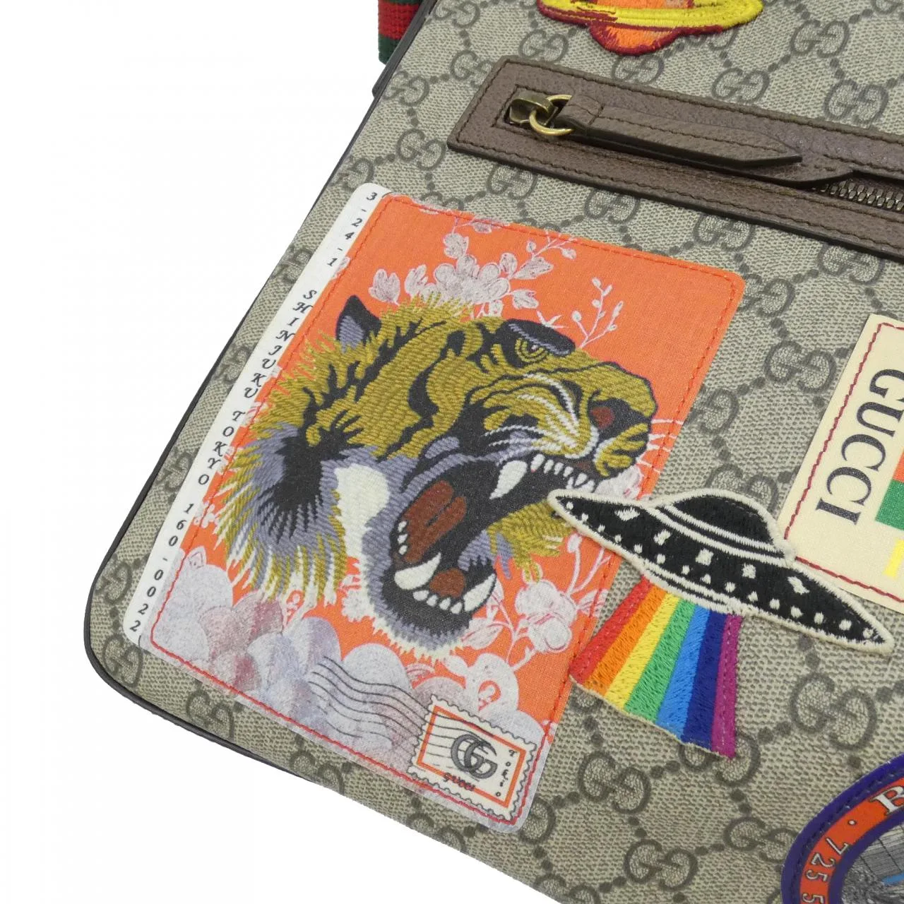 GUCCI 406408 K9RNT Shoulder Canvas Black Canvas Rank A - Thumbnail 4