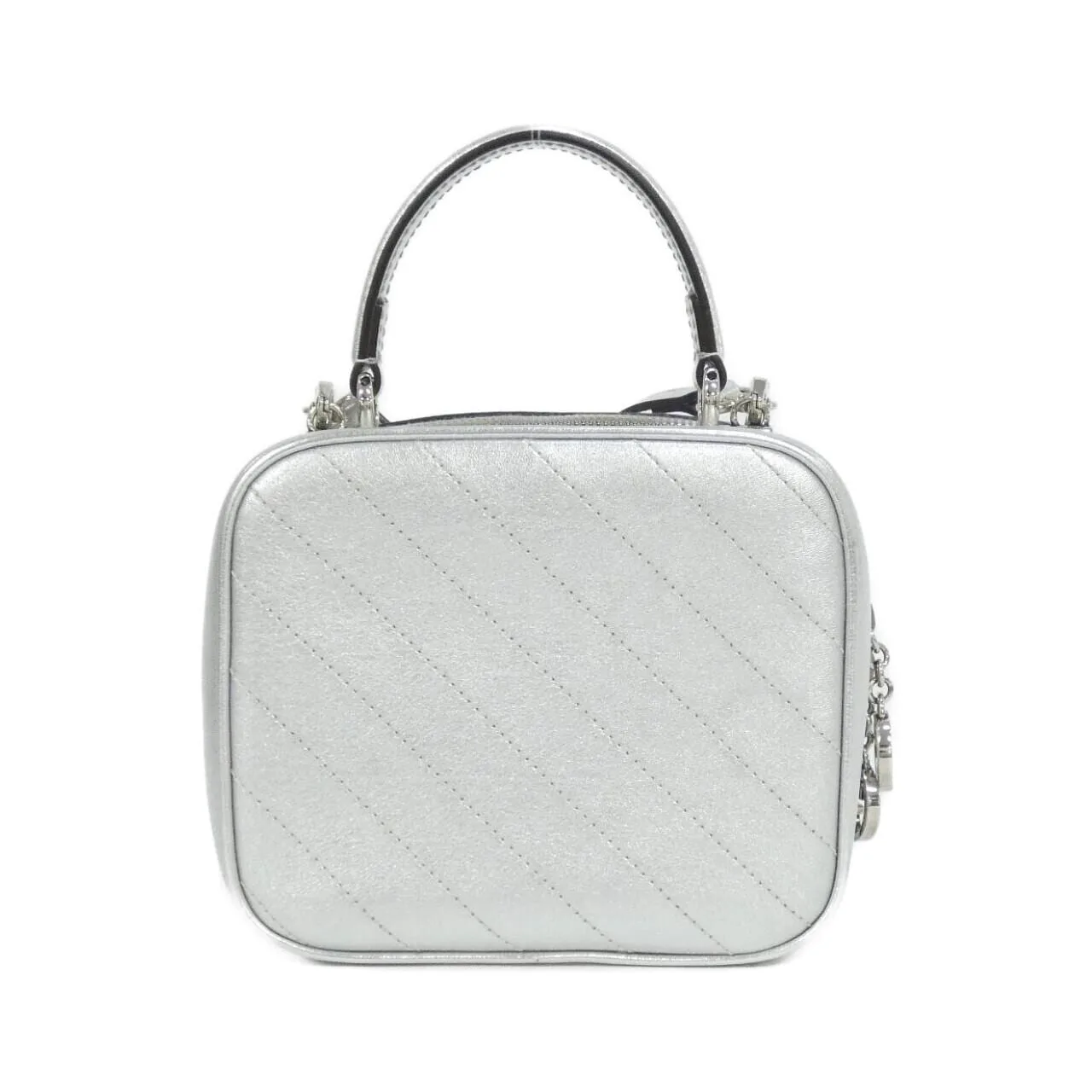 GUCCI Blondie 744434 AACBO Handbag Leather 黑色 皮革 中古品A - 縮圖 2