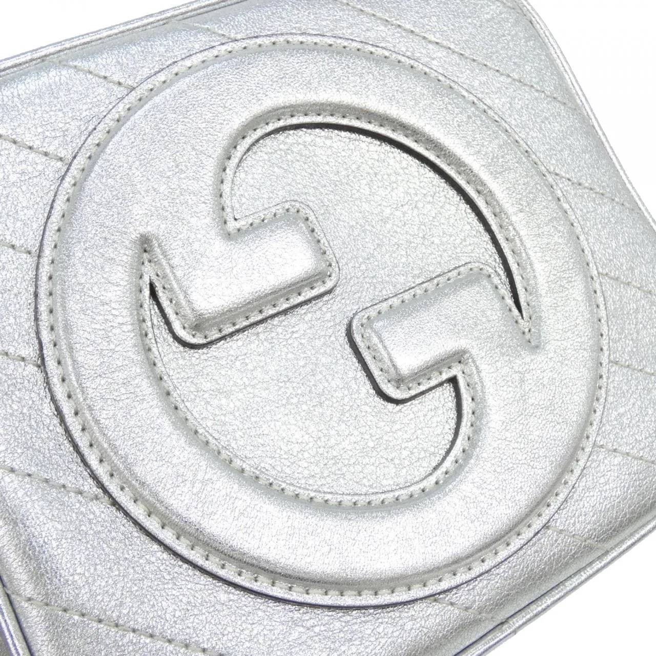 GUCCI Blondie 744434 AACBO Handbag Leather 黑色 皮革 中古品A - 縮圖 4