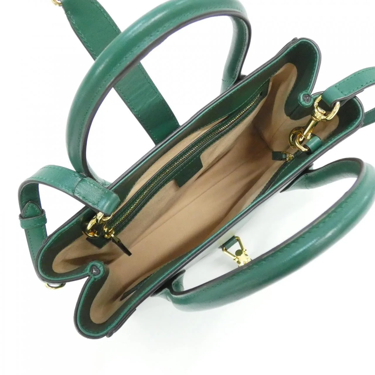 GUCCI 649016 0YK0G Handbag Leather 黑色 皮革 中古品A - 縮圖 7