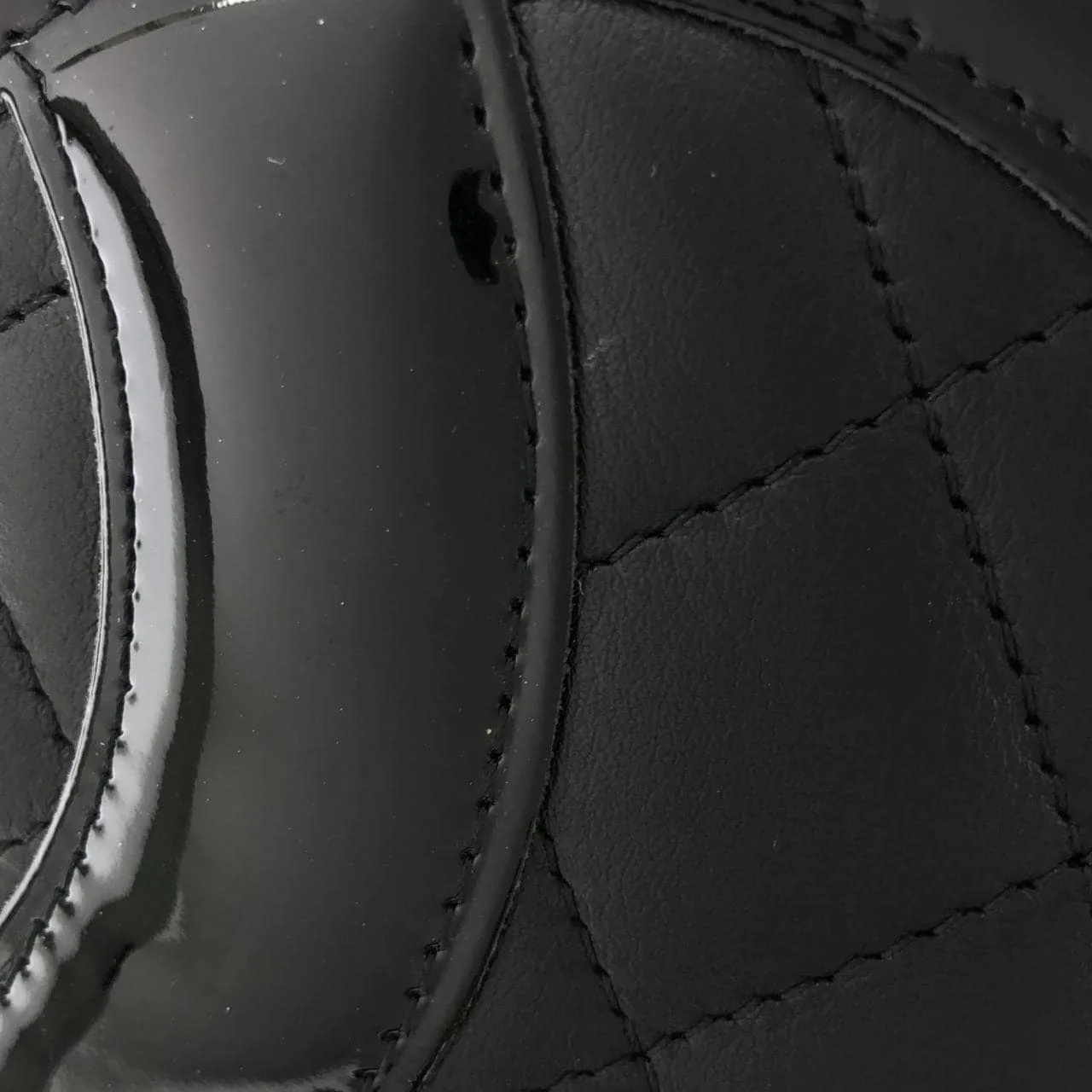 CHANEL Cambon 25169 Handbag Patent Leather Black Patent Leather Rank A - Thumbnail 4