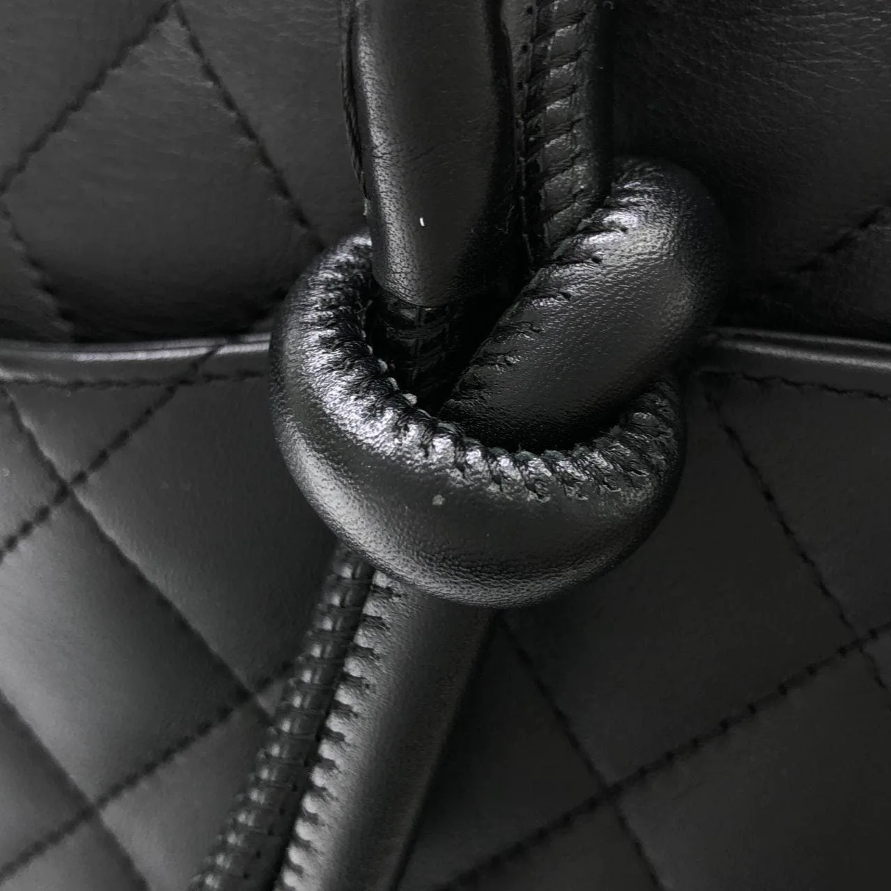 CHANEL Cambon 25169 Handbag Patent Leather Black Patent Leather Rank A - Thumbnail 5