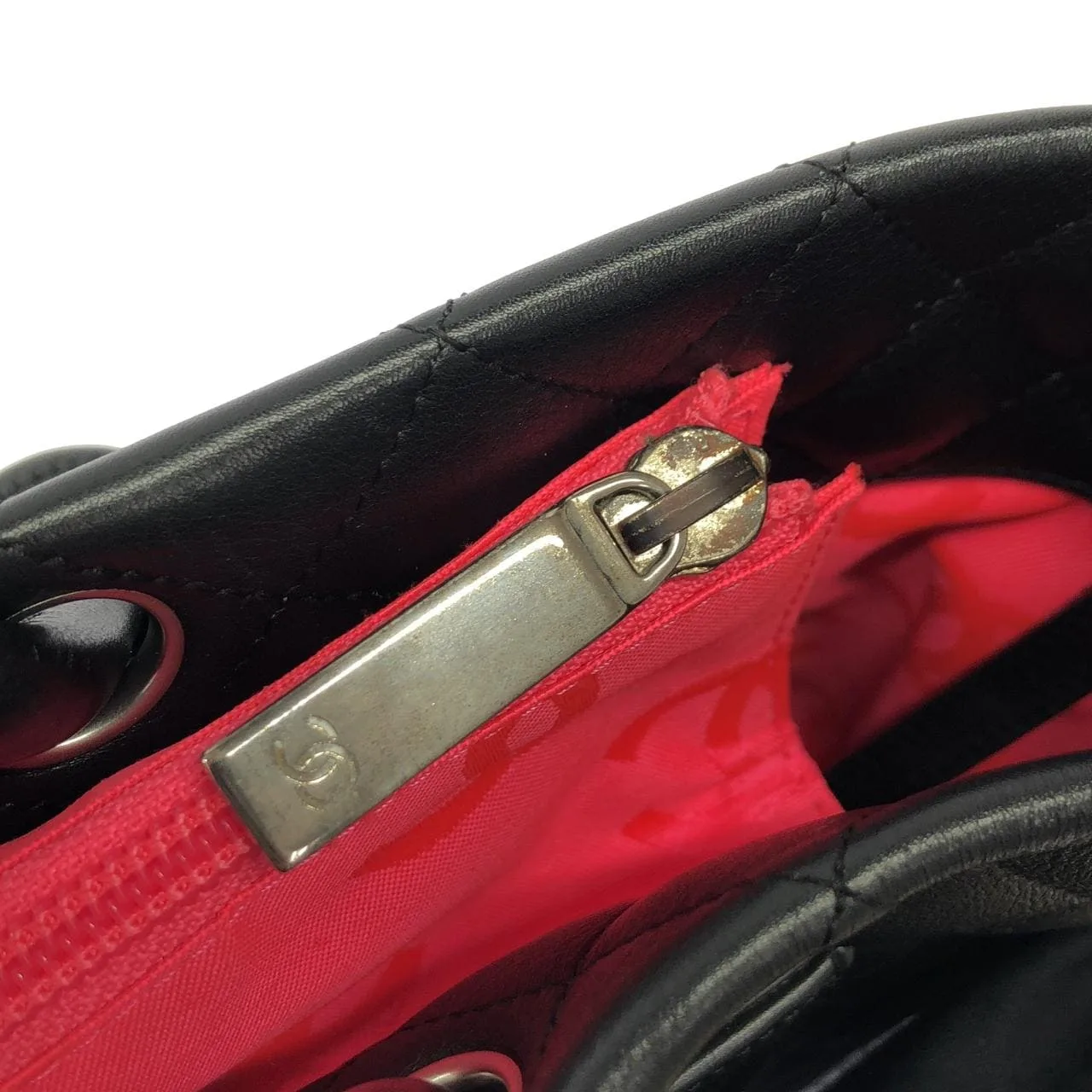 CHANEL Cambon 25169 Handbag Patent Leather Black Patent Leather Rank A - Thumbnail 6