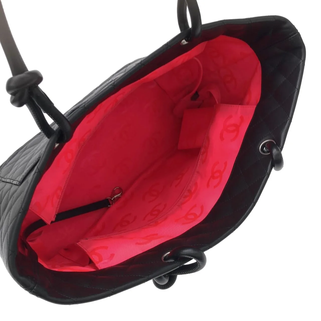 CHANEL Cambon 25169 Handbag Patent Leather Black Patent Leather Rank A - Thumbnail 8