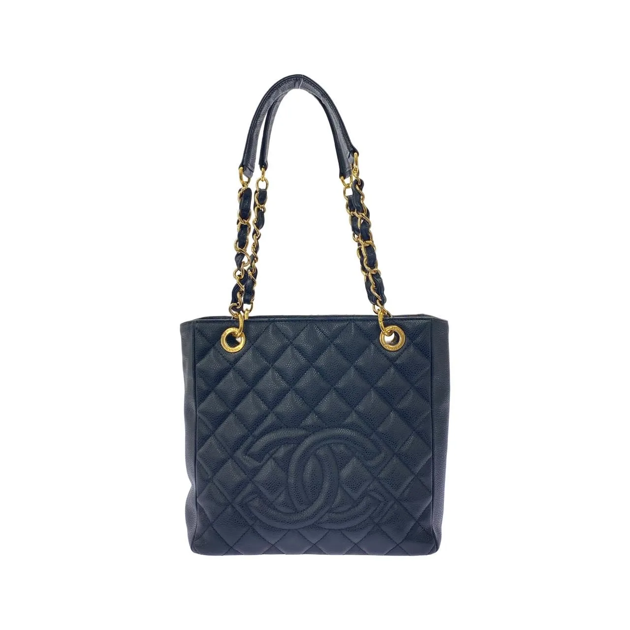 CHANEL Matelasse 50994 Shoulder Grained Calfskin Black
